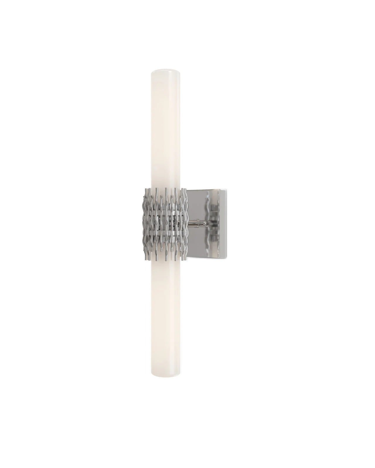 Brietta Nickel Bath Wall Sconce.