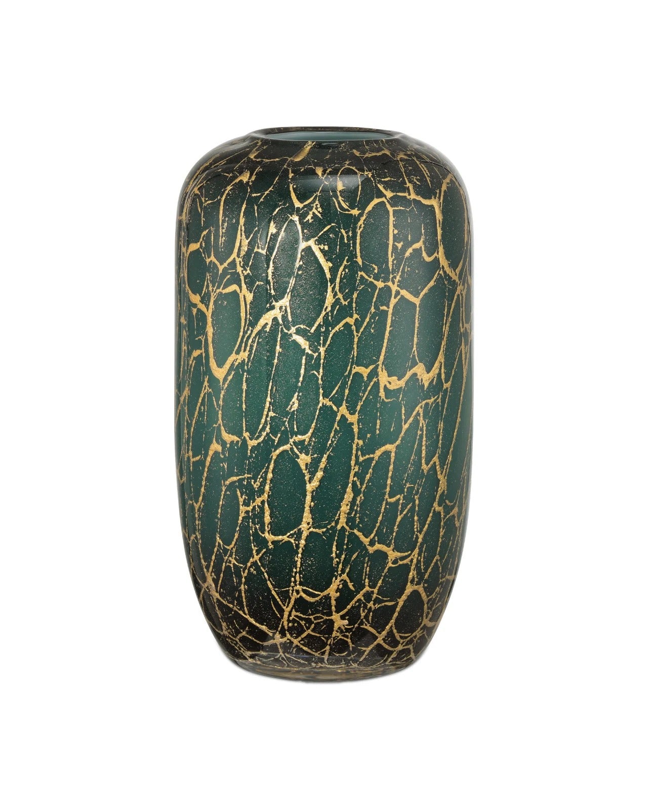 Vitry Green & Gold Vase.