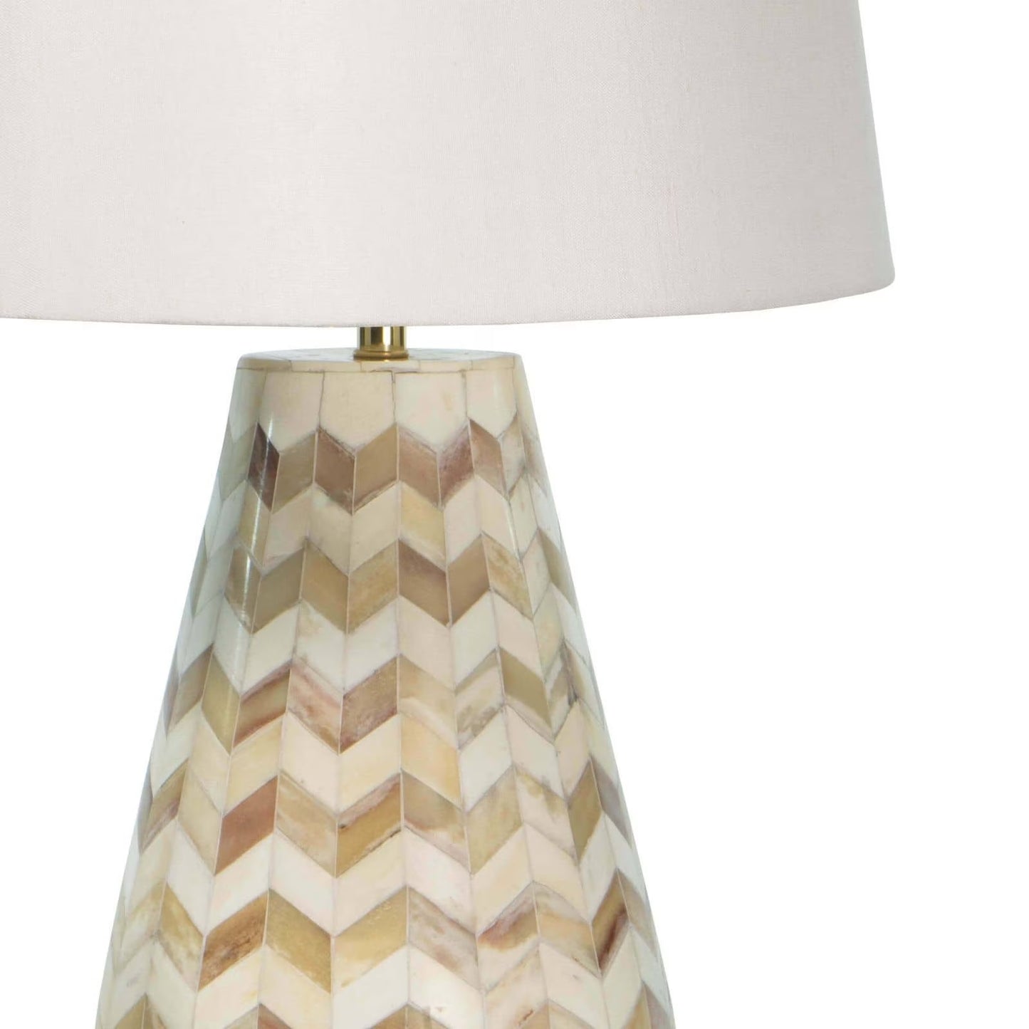 Cassia Chevron Table Lamp (Natural).