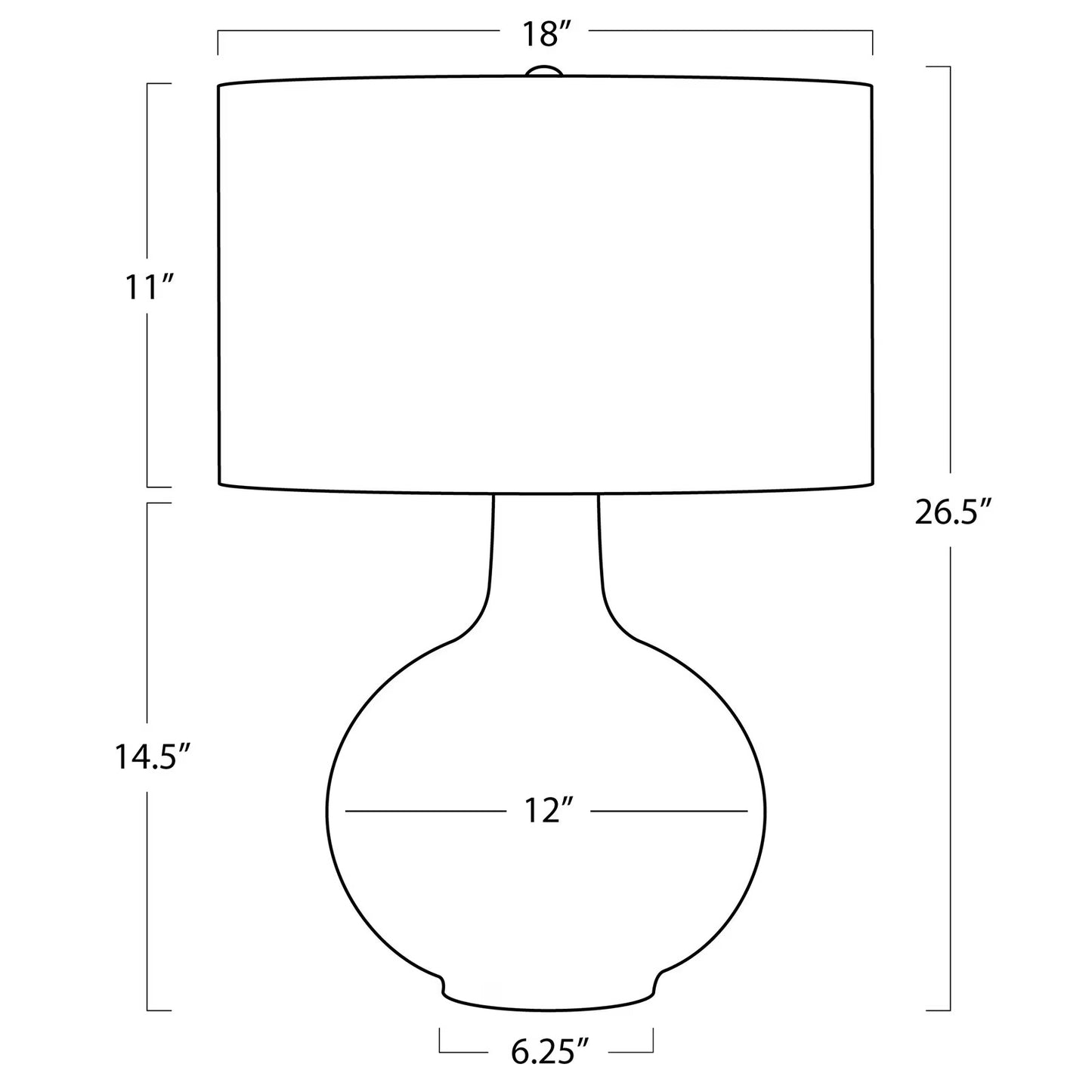 Clemente Ceramic Table Lamp (Earthenware White).