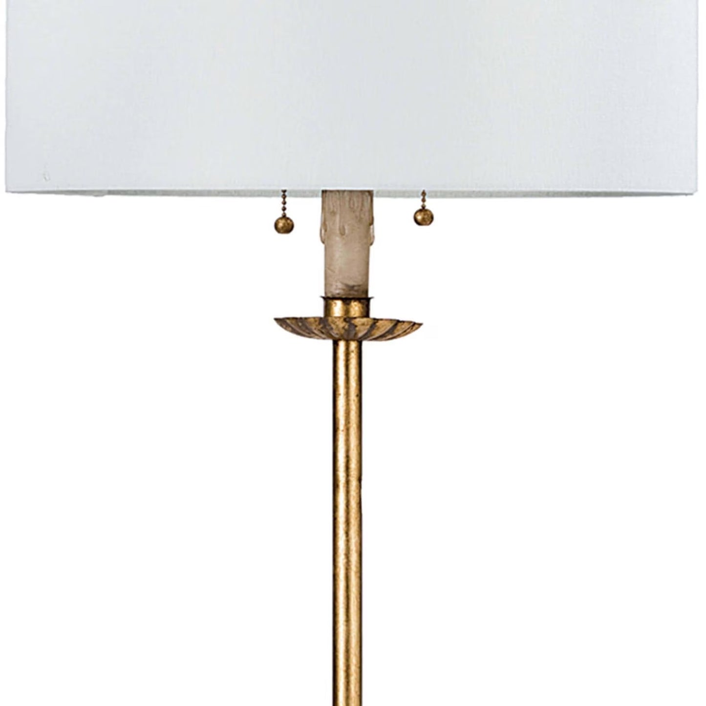 Clove Stem Floor Lamp (Antique Gold Leaf).