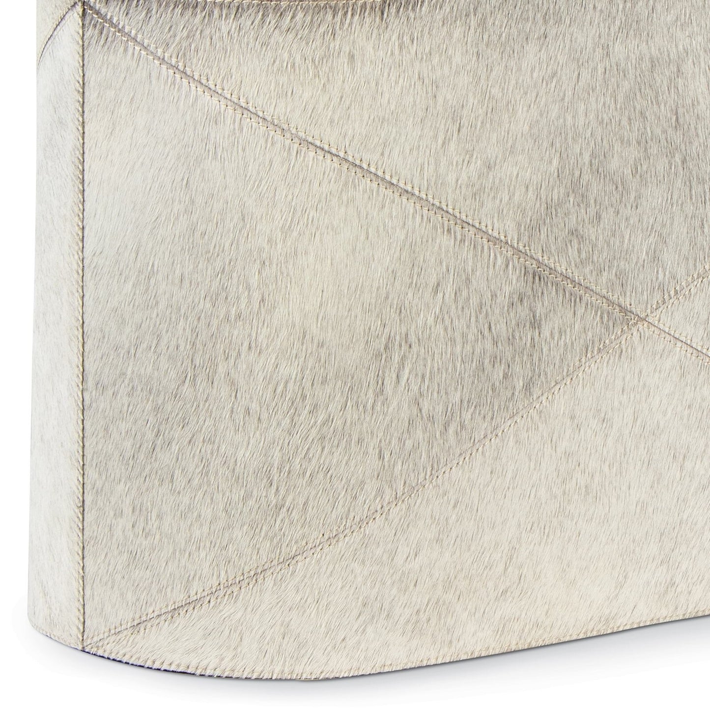 Andres Hair on Hide Basket (Grey).