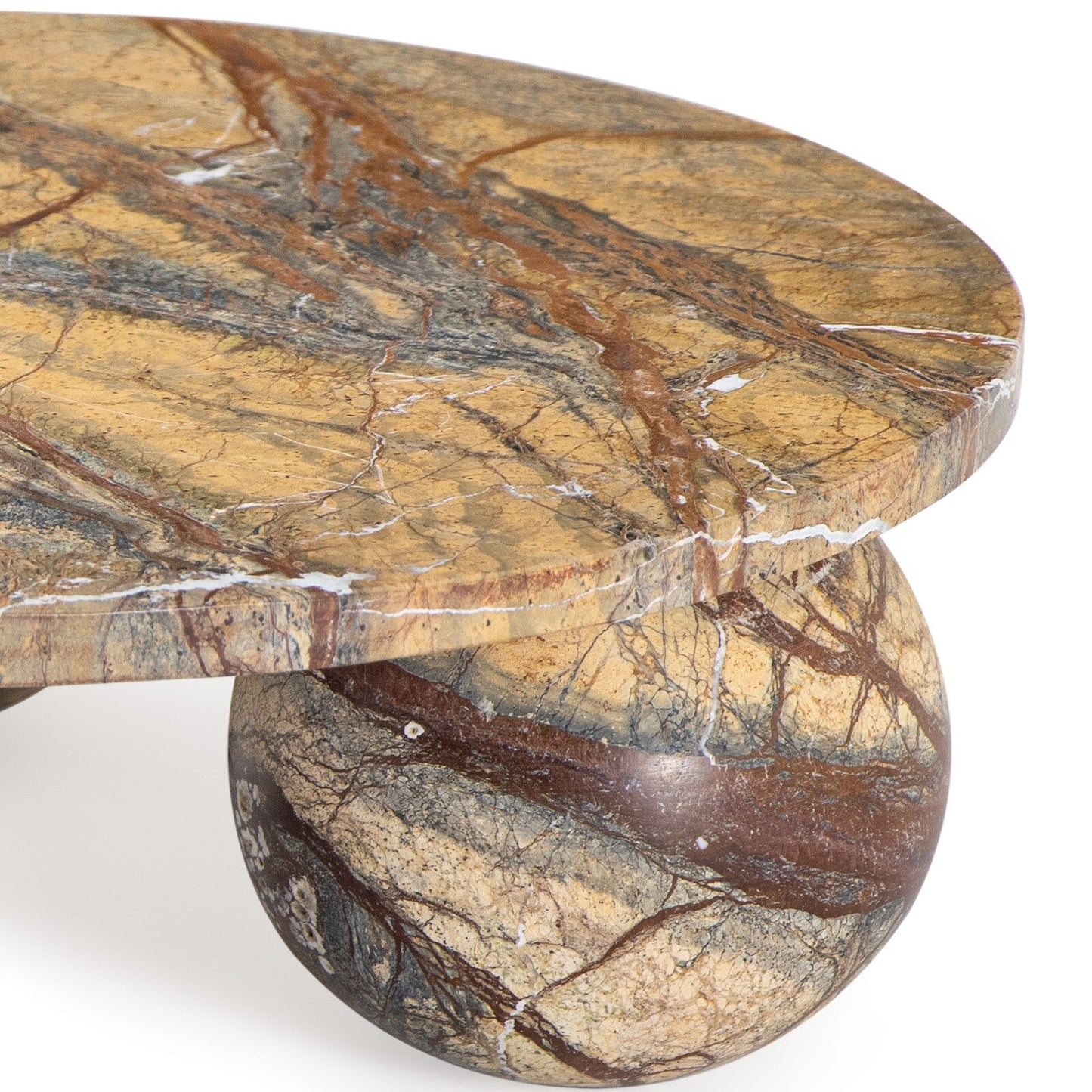 Marlow Marble Plate Large (Brown).