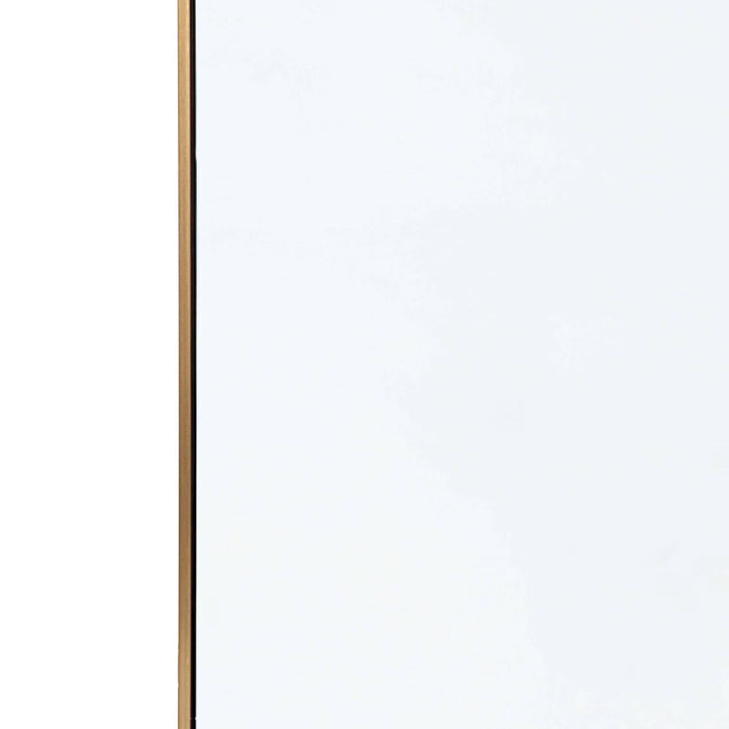 Hanging Rectangle Mirror (Natural Brass).