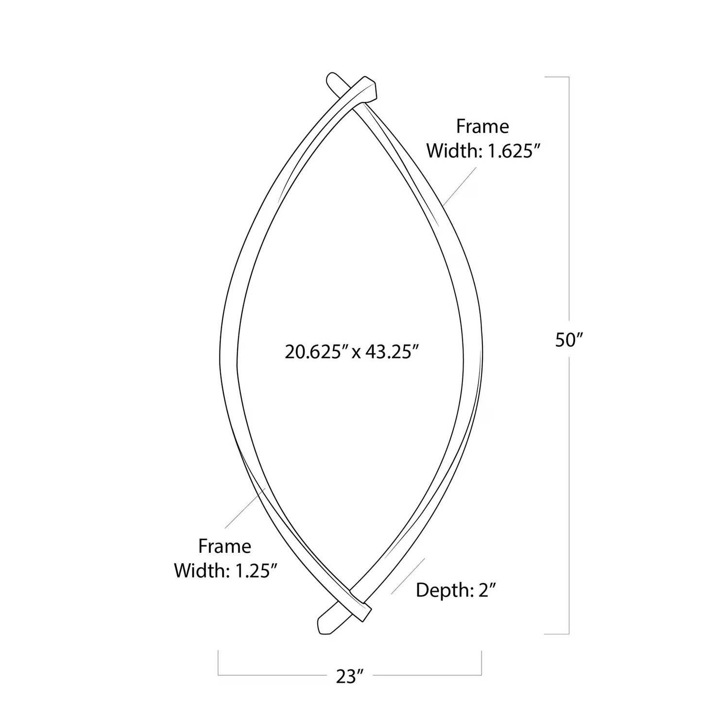 Arbre Mirror (Antique Gold Leaf).