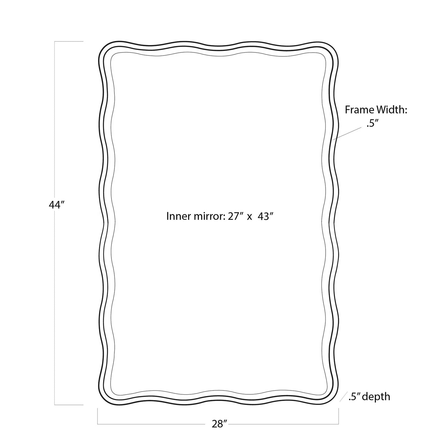 Candice Mirror Rectangle.