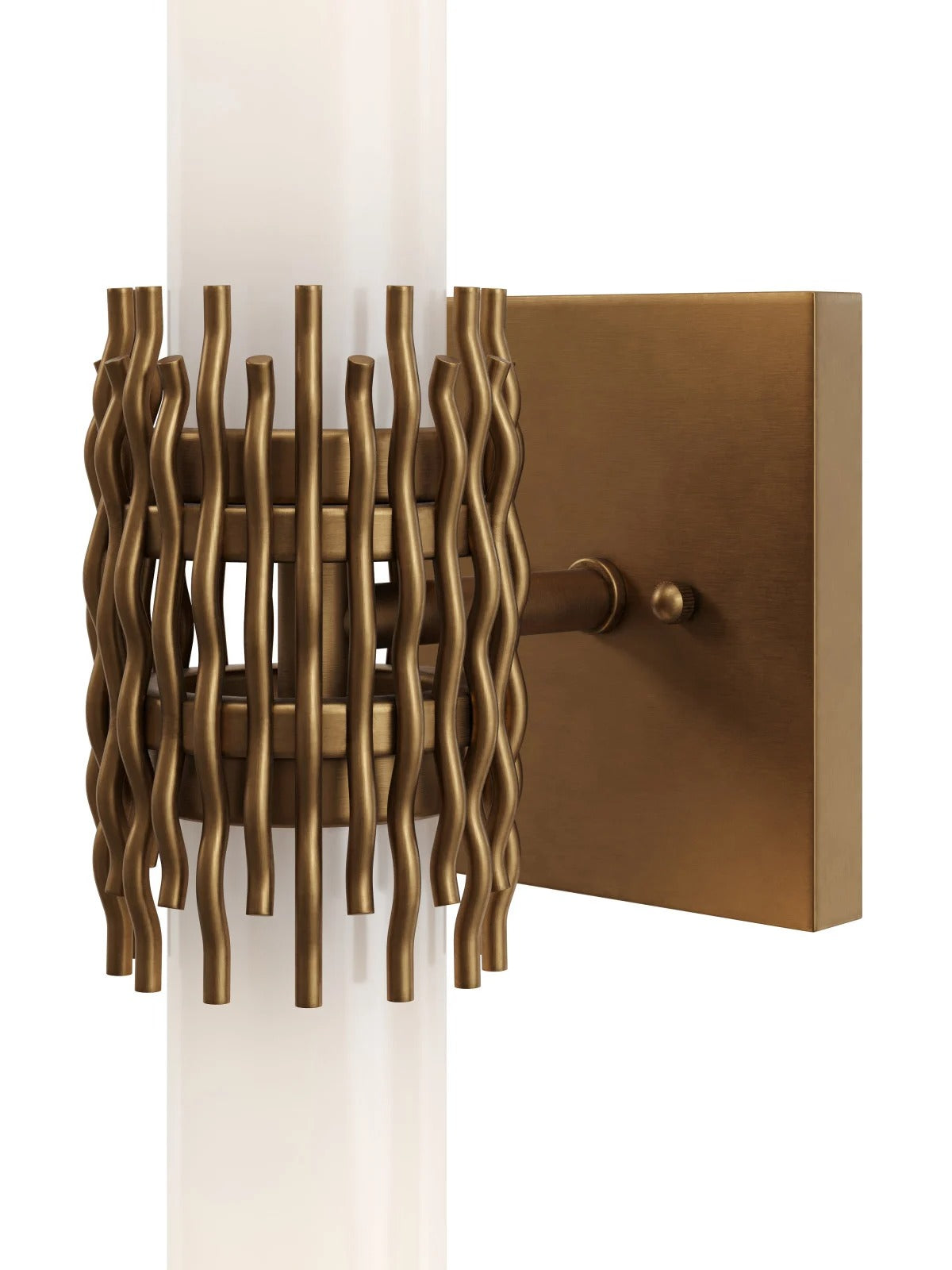 Brietta Brass Bath Wall Sconce.