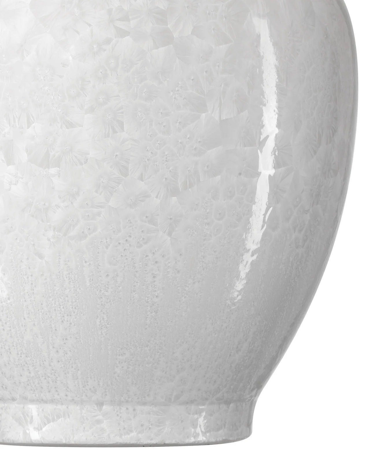 Crystalline White Vase.