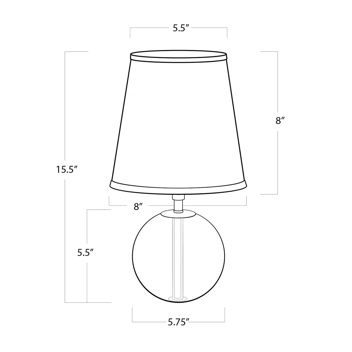 Crystal Mini Sphere Lamp.