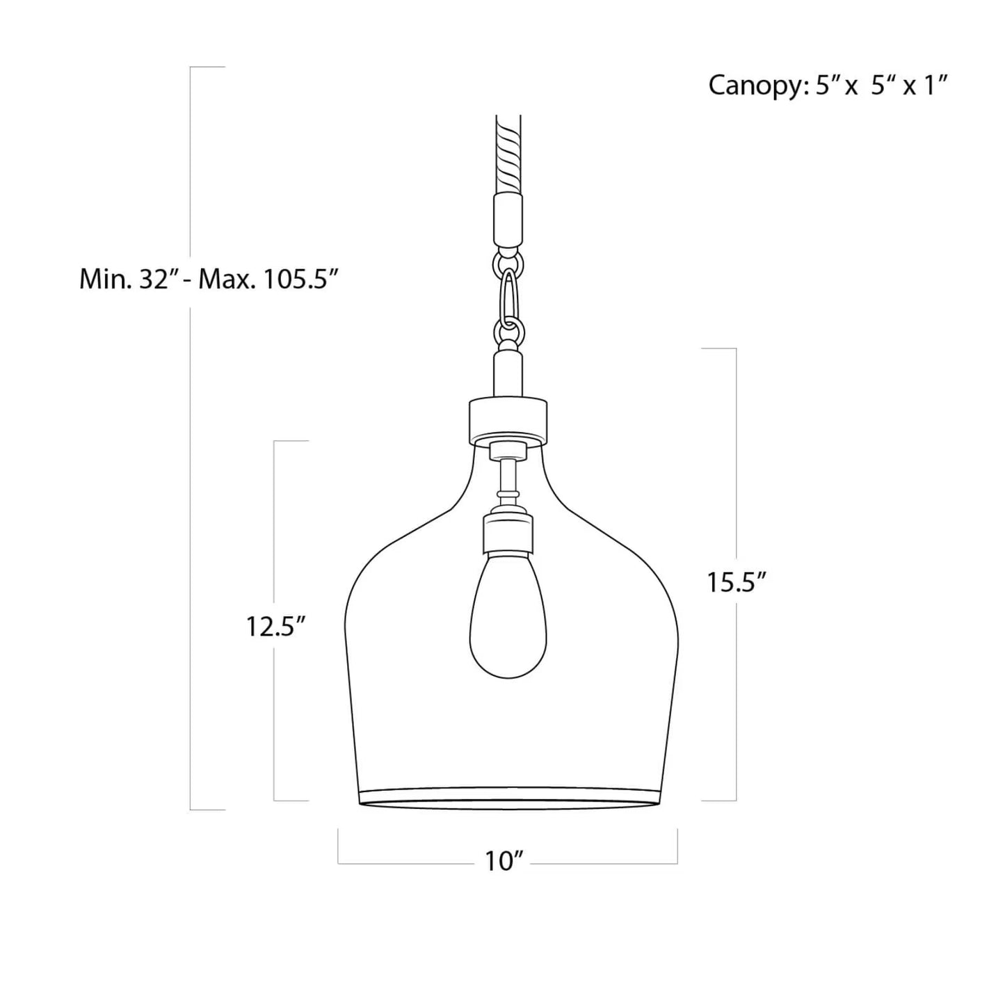 Demi John Pendant Small.