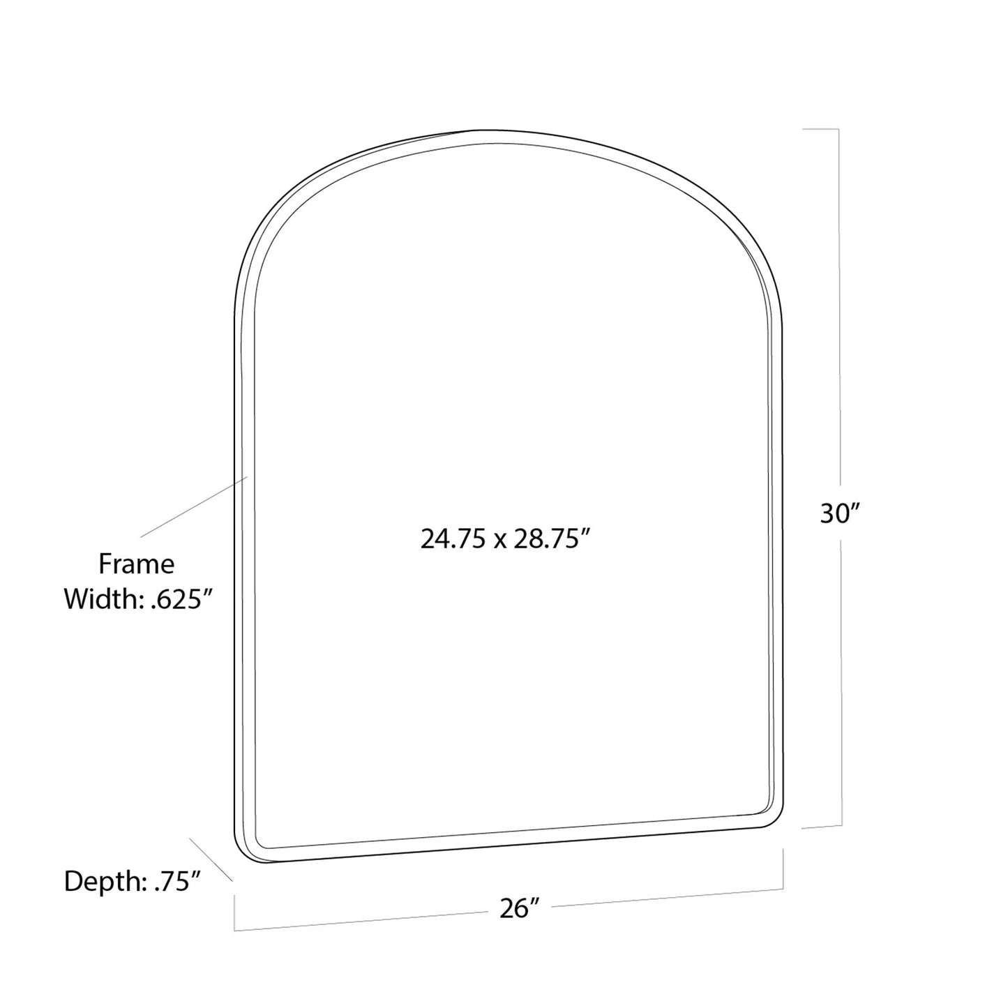 Cloak Mirror (Polished Nickel).
