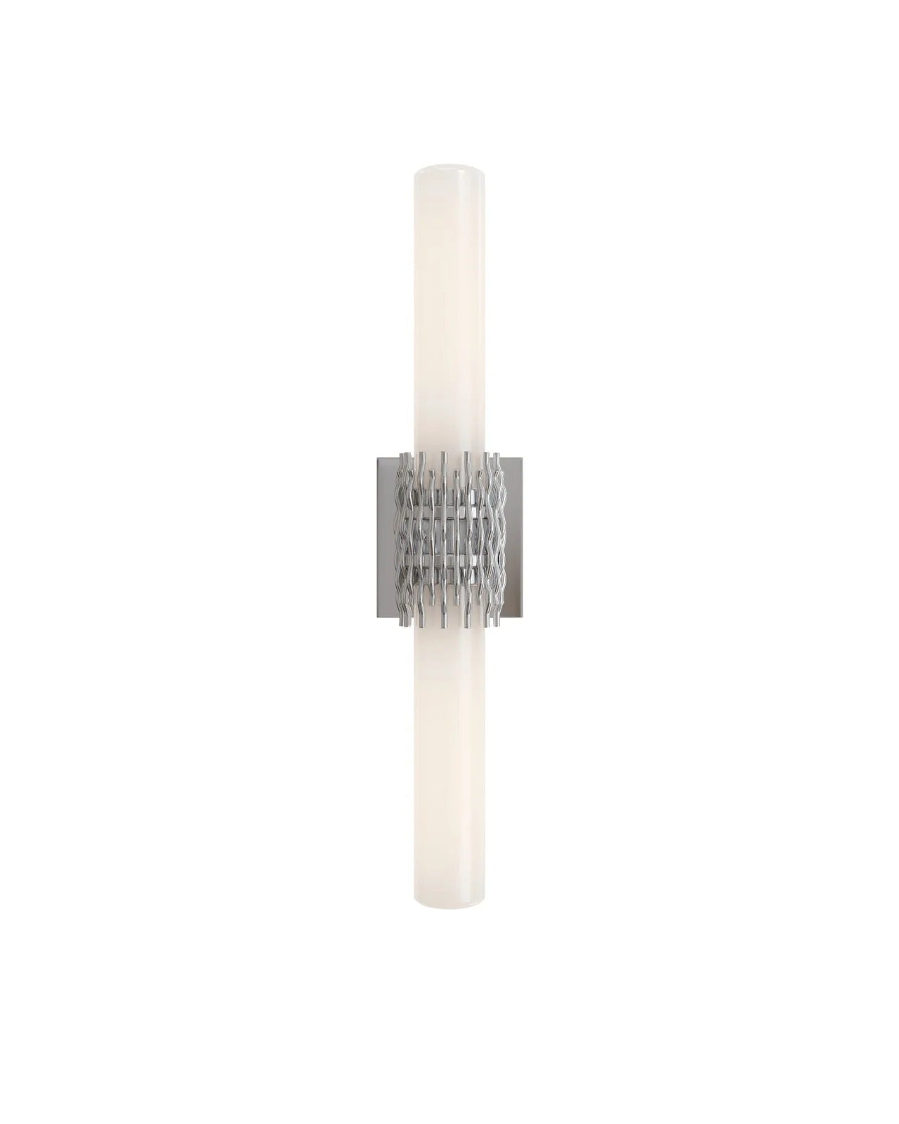 Brietta Nickel Bath Wall Sconce.