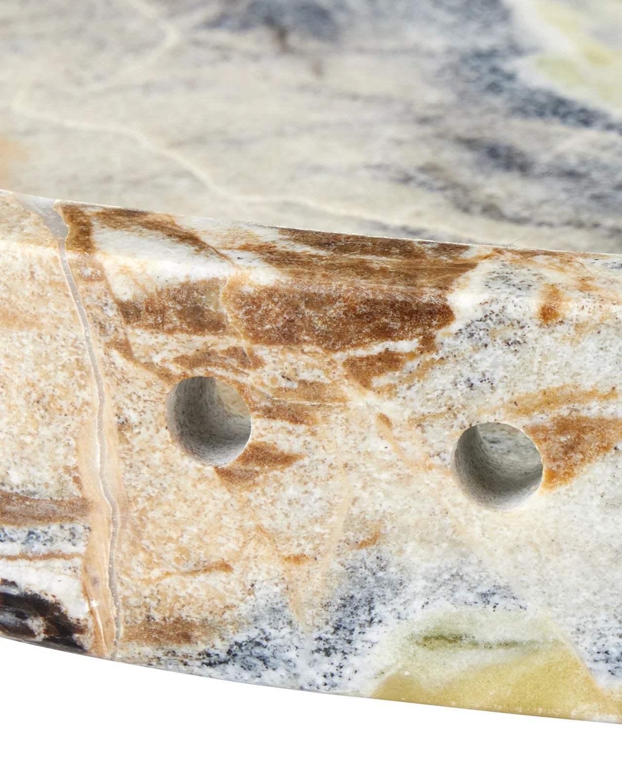 Freya Floral Jade Marble Tray.