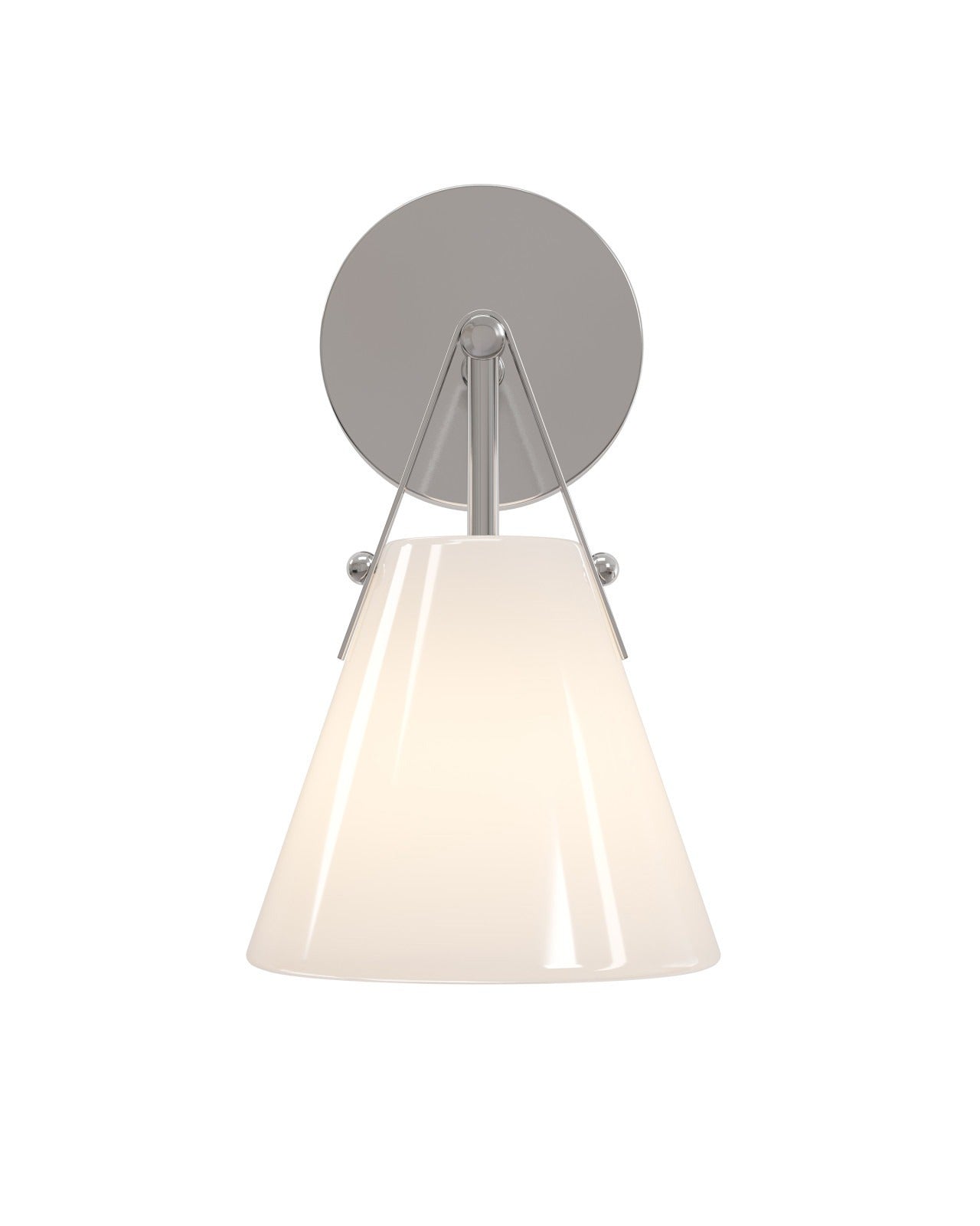 Bronwen Nickel Bath Wall Sconce.