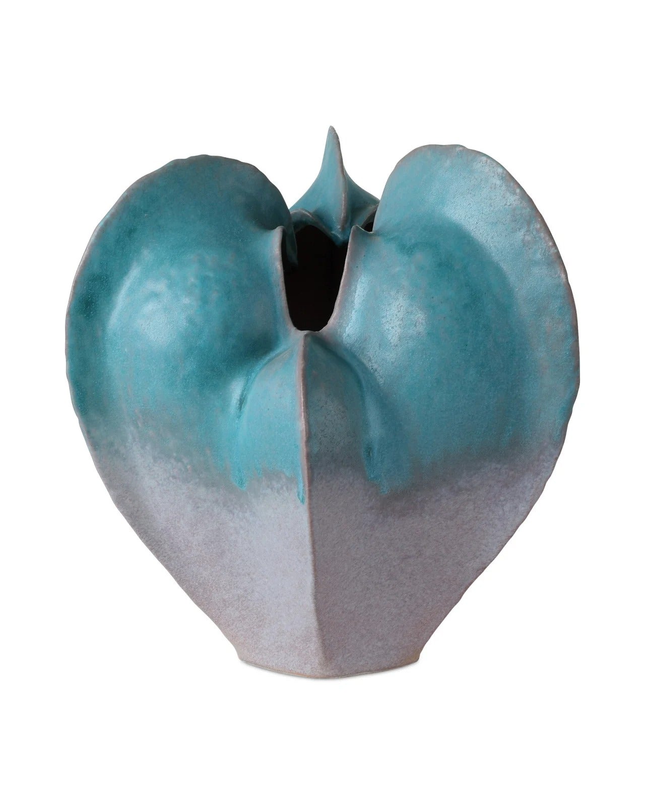 Free-Form Blue Vase.