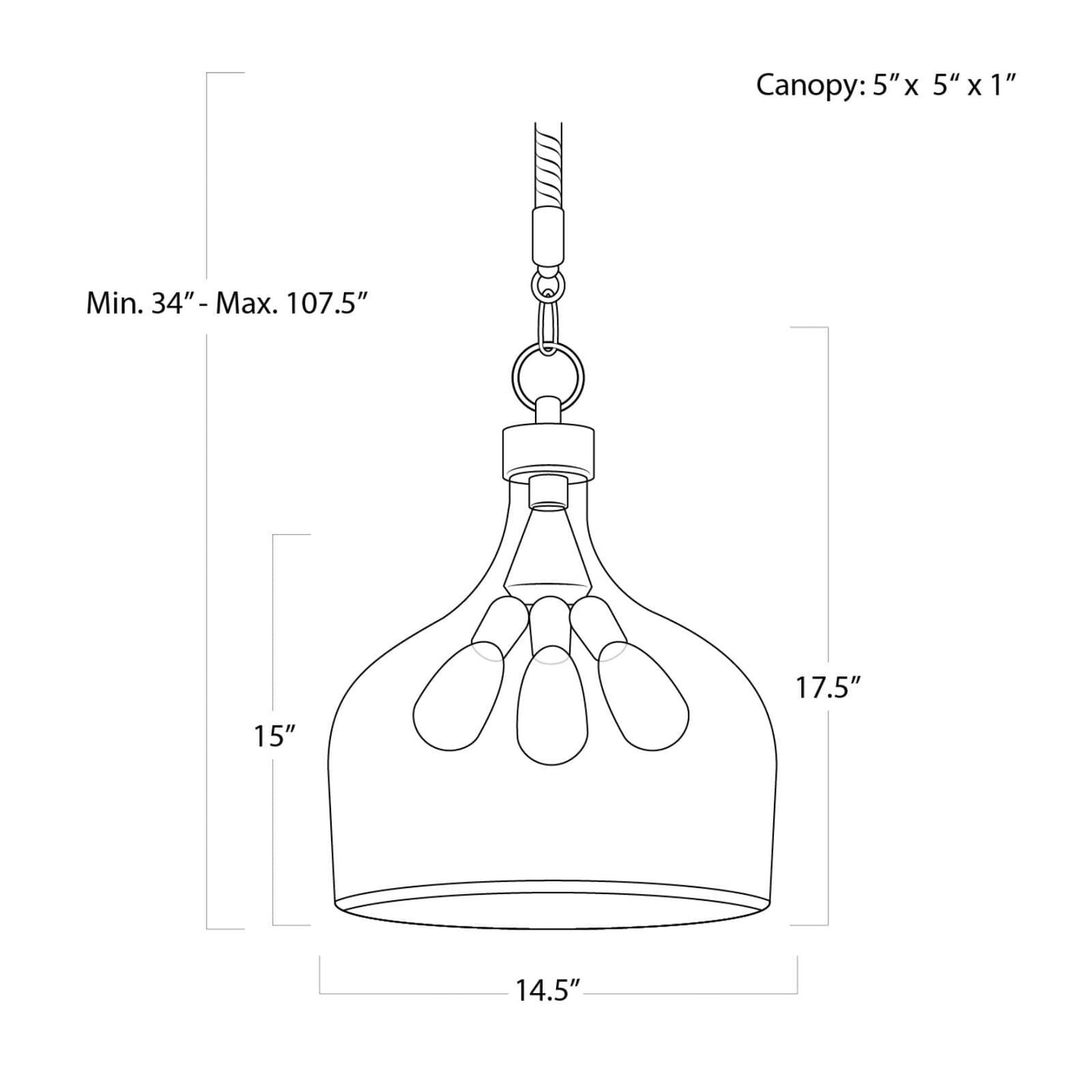 Demi John Pendant Large.