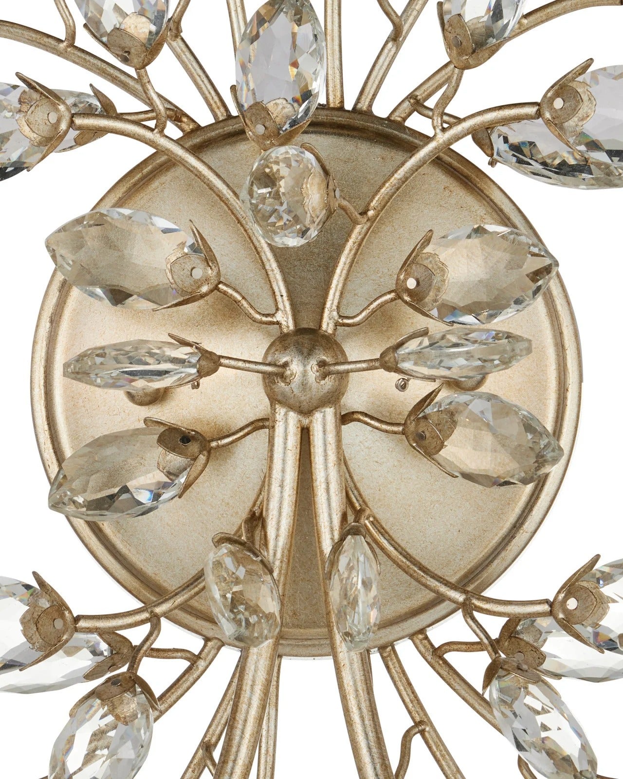 Forget-Me-Not Silver Wall Sconce.