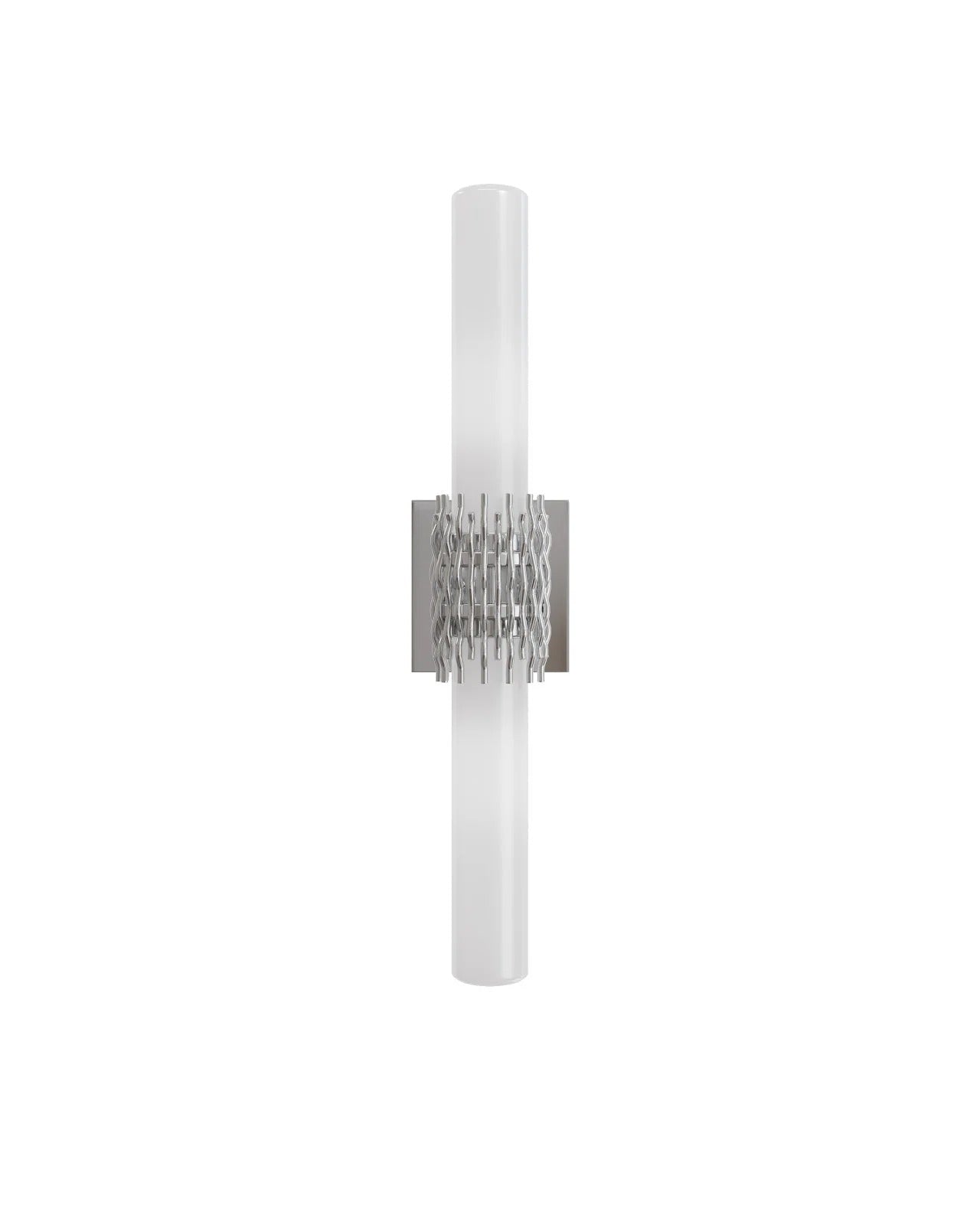 Brietta Nickel Bath Wall Sconce.