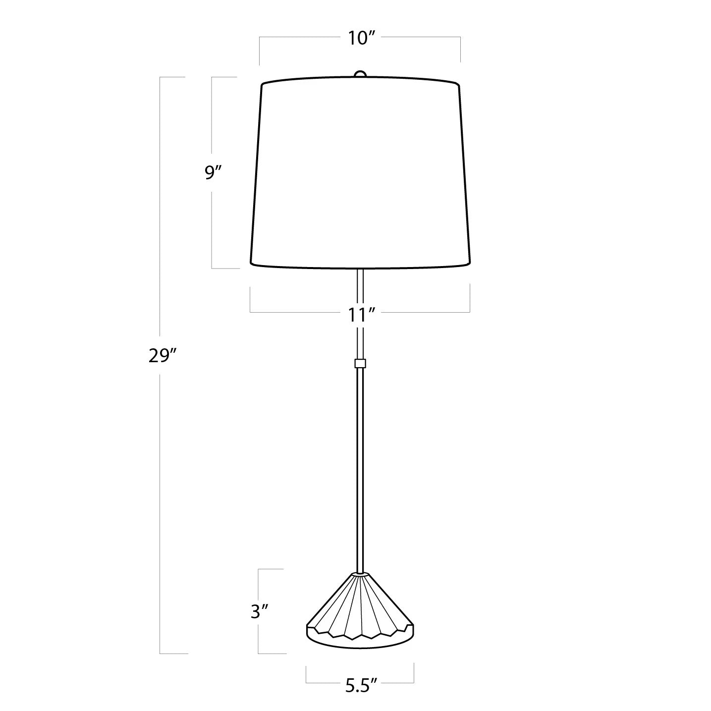 Parasol Table Lamp.