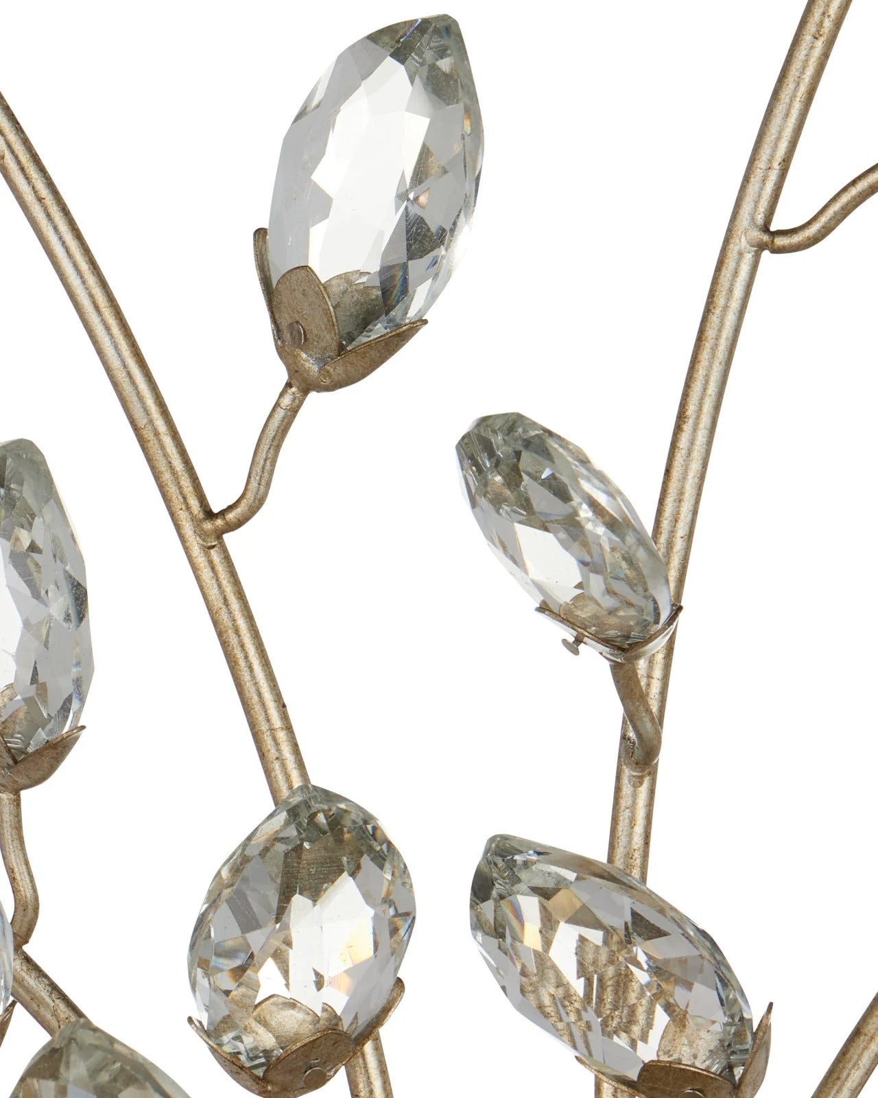 Forget-Me-Not Silver Wall Sconce.