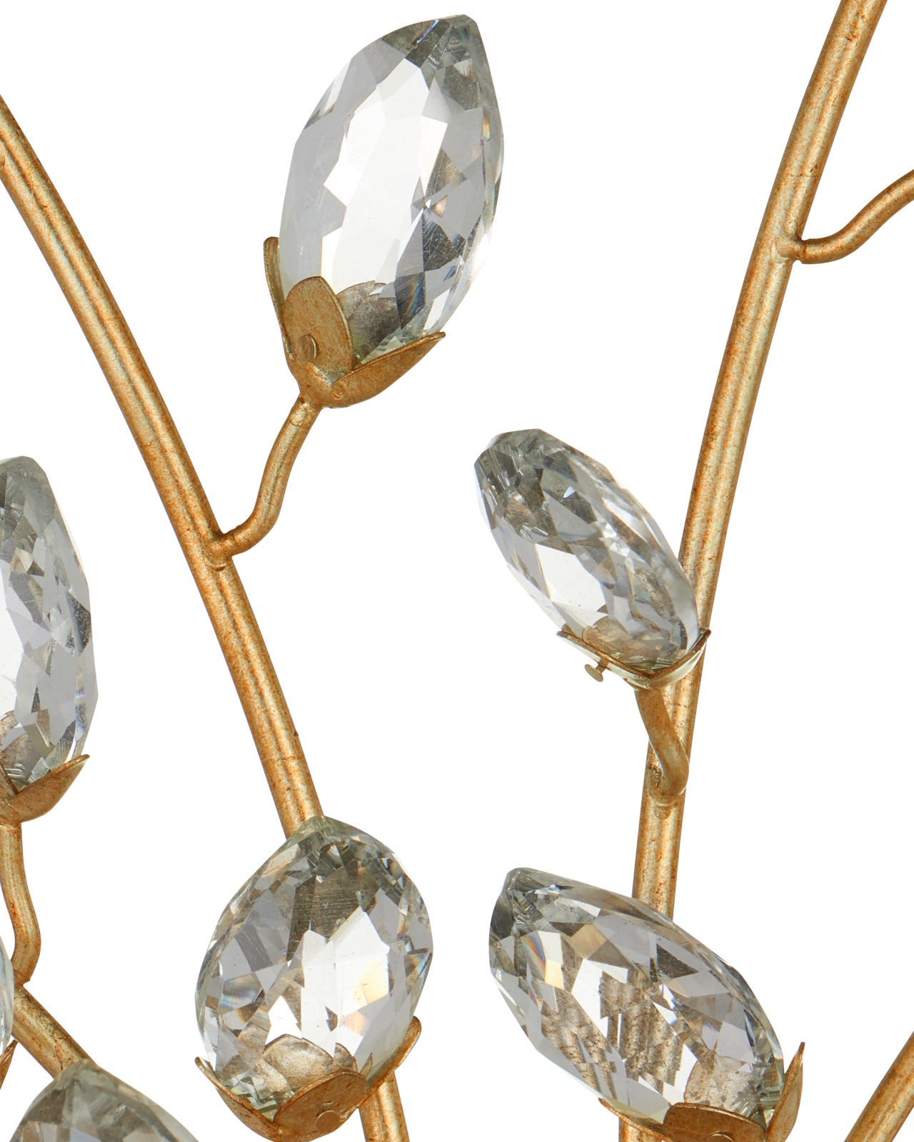 Forget-Me-Not Gold Wall Sconce.