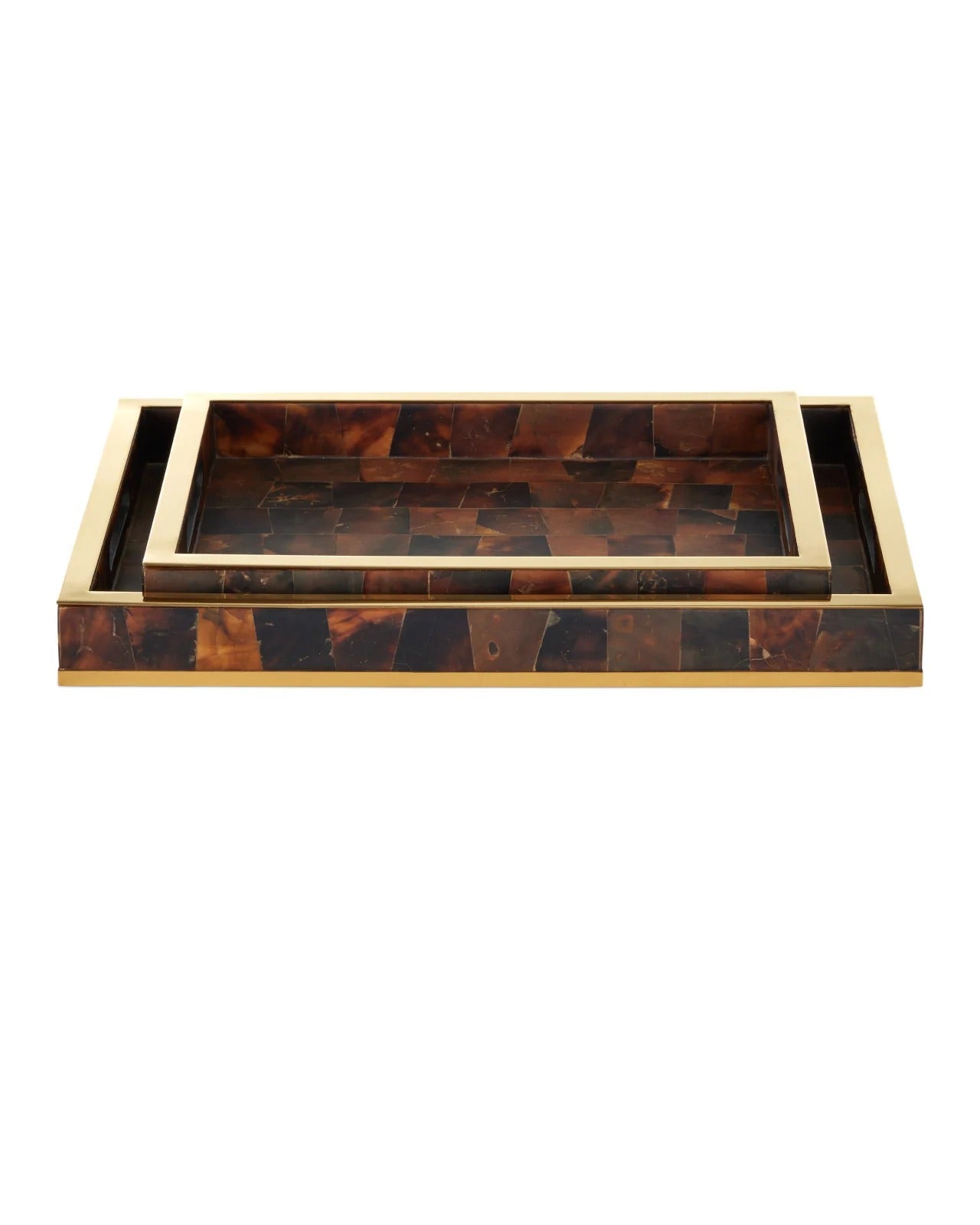 Casey Brown Tray Set of 2.