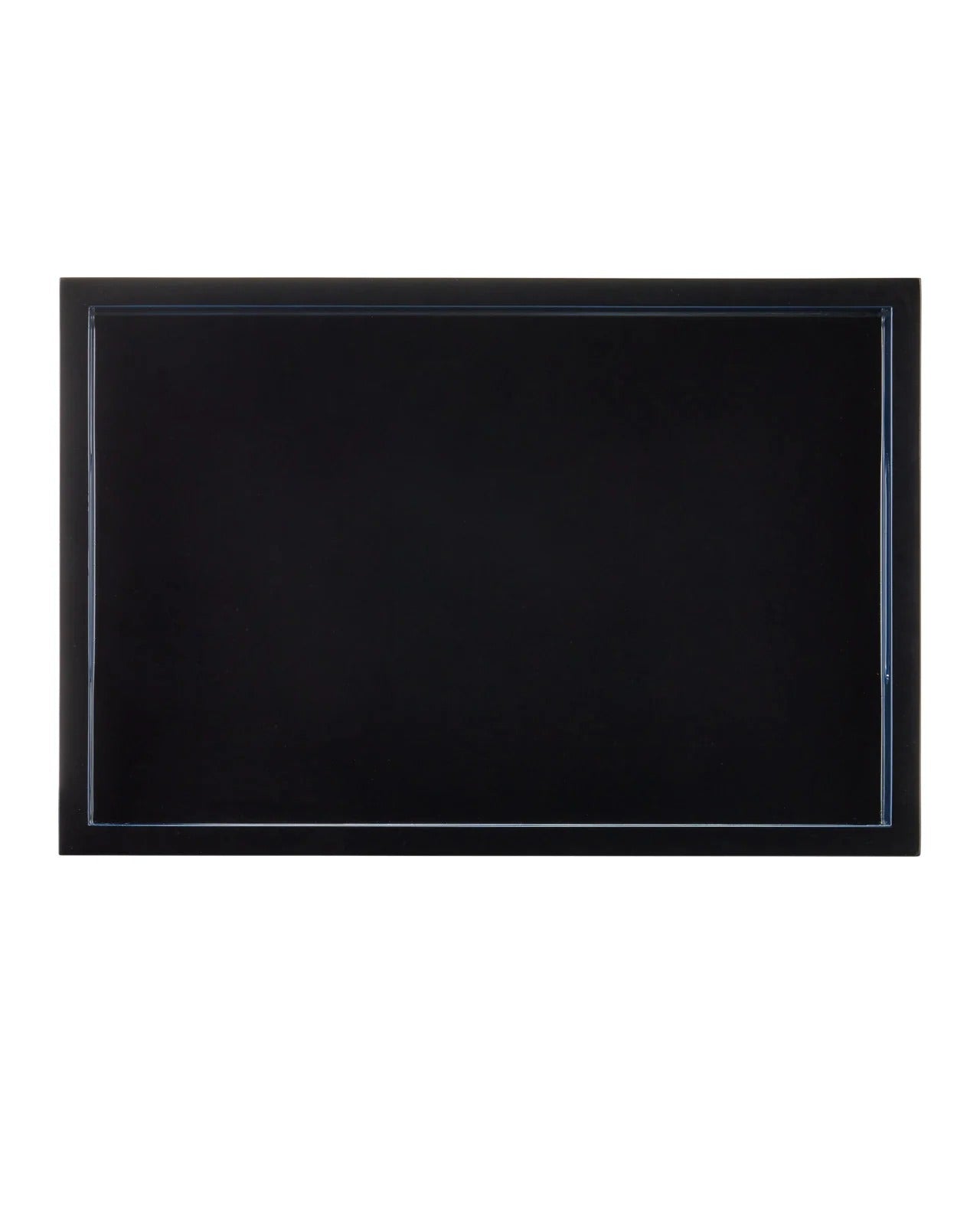 Navy Lacquer Tray Set of 2.