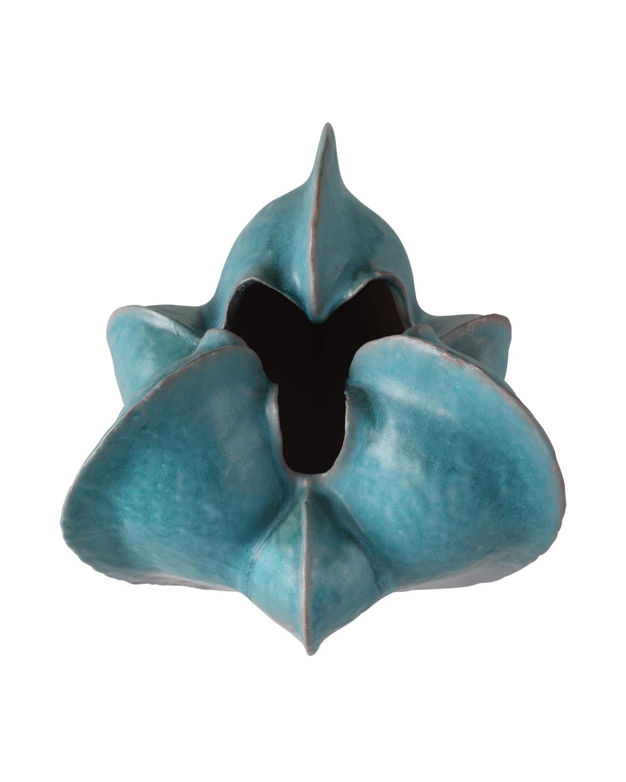 Free-Form Blue Vase.