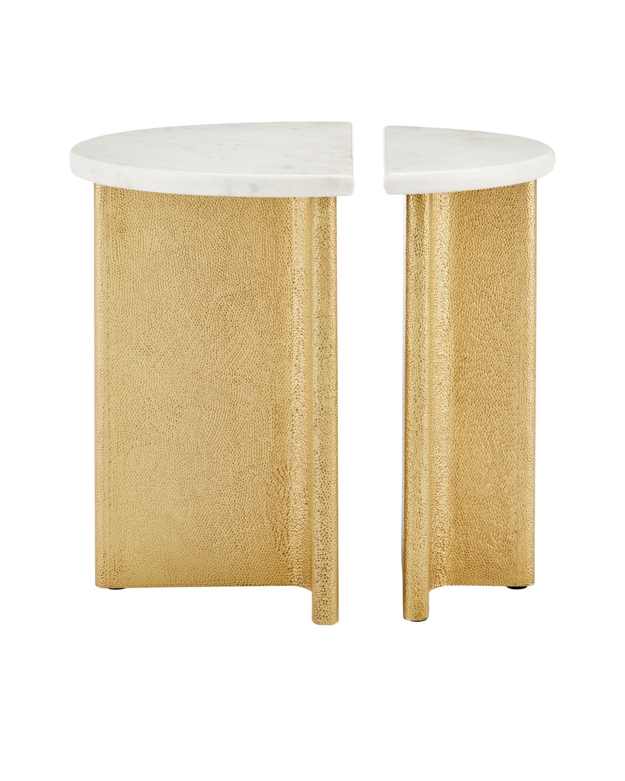 Doublet Marble Accent Table Set of 2.