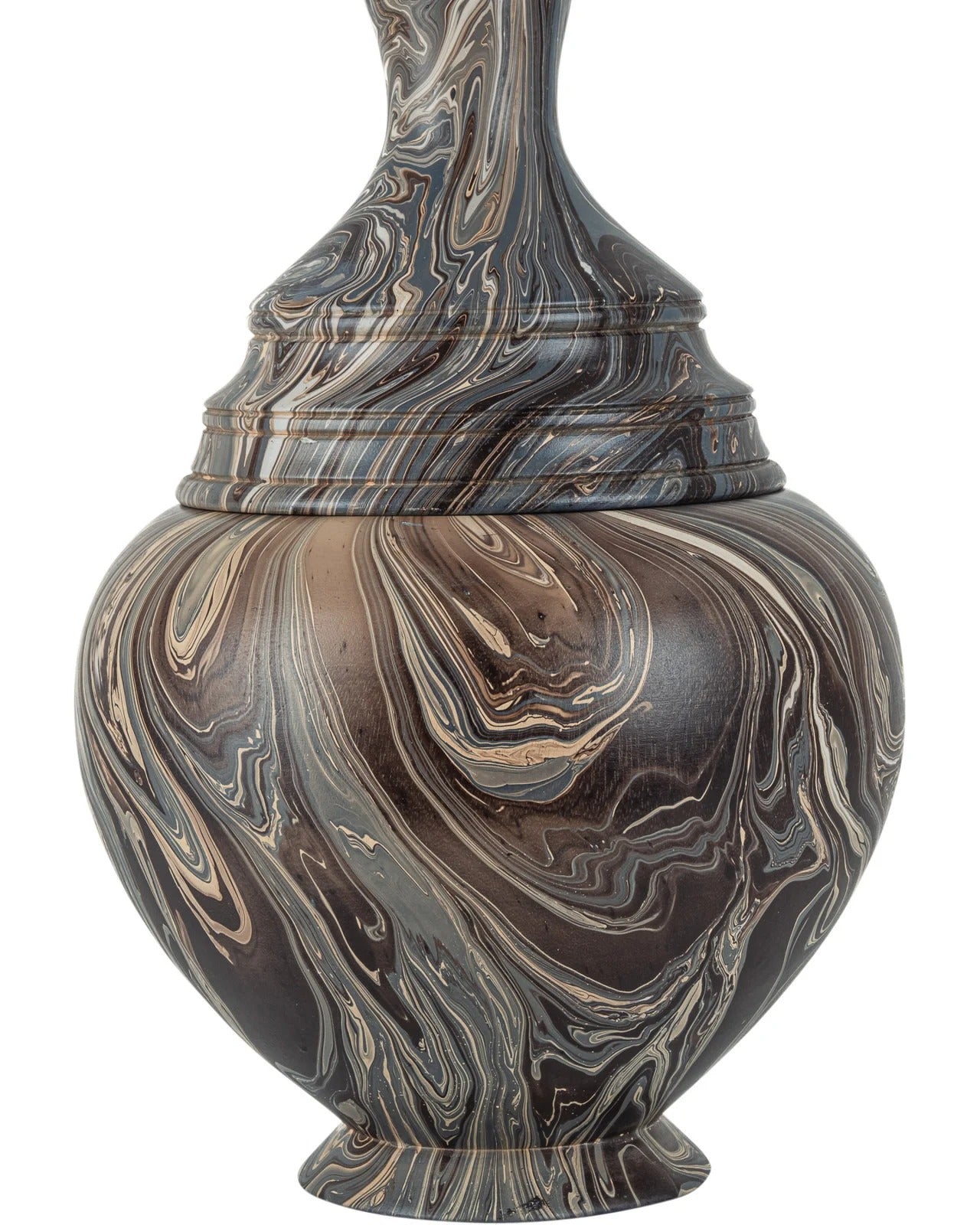 Marbleized Tall Turret Box.