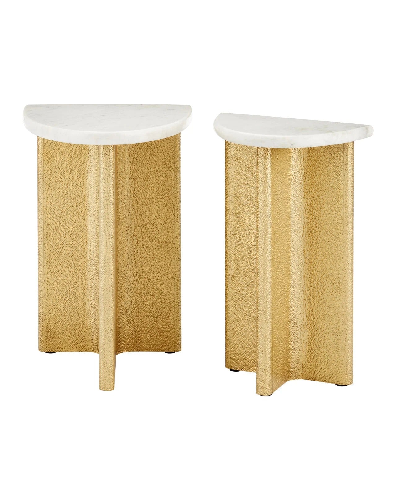 Doublet Marble Accent Table Set of 2.