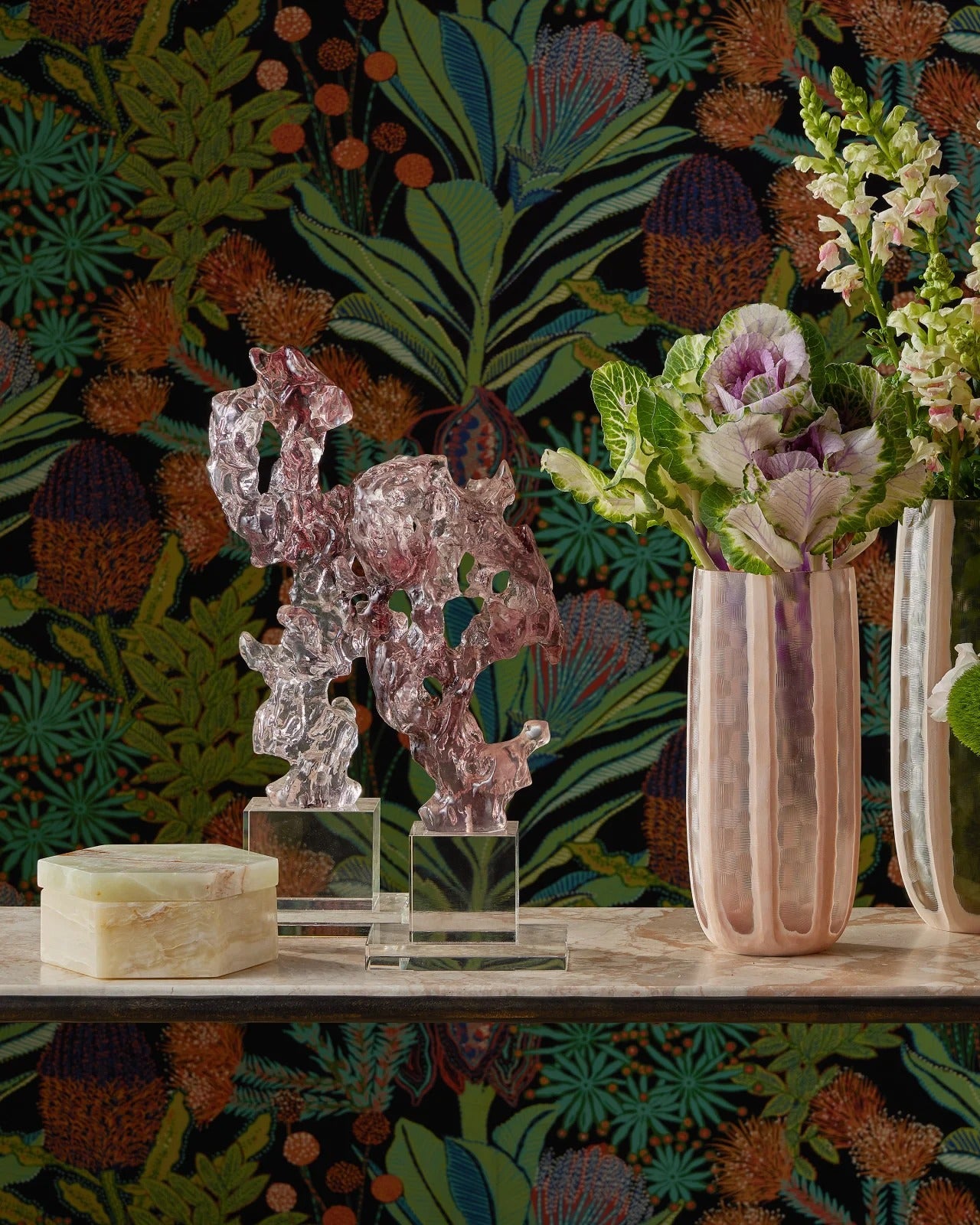 Arco Green Onyx Hexagon Box.