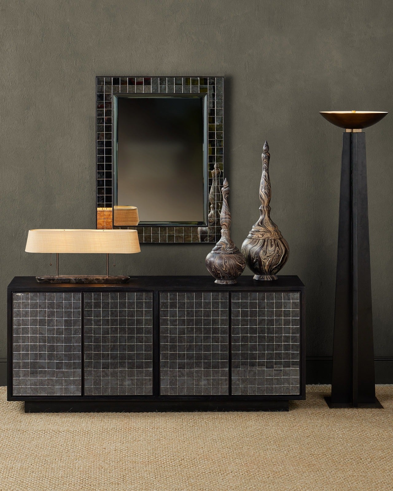 Calyx Torchiere Floor Lamp.