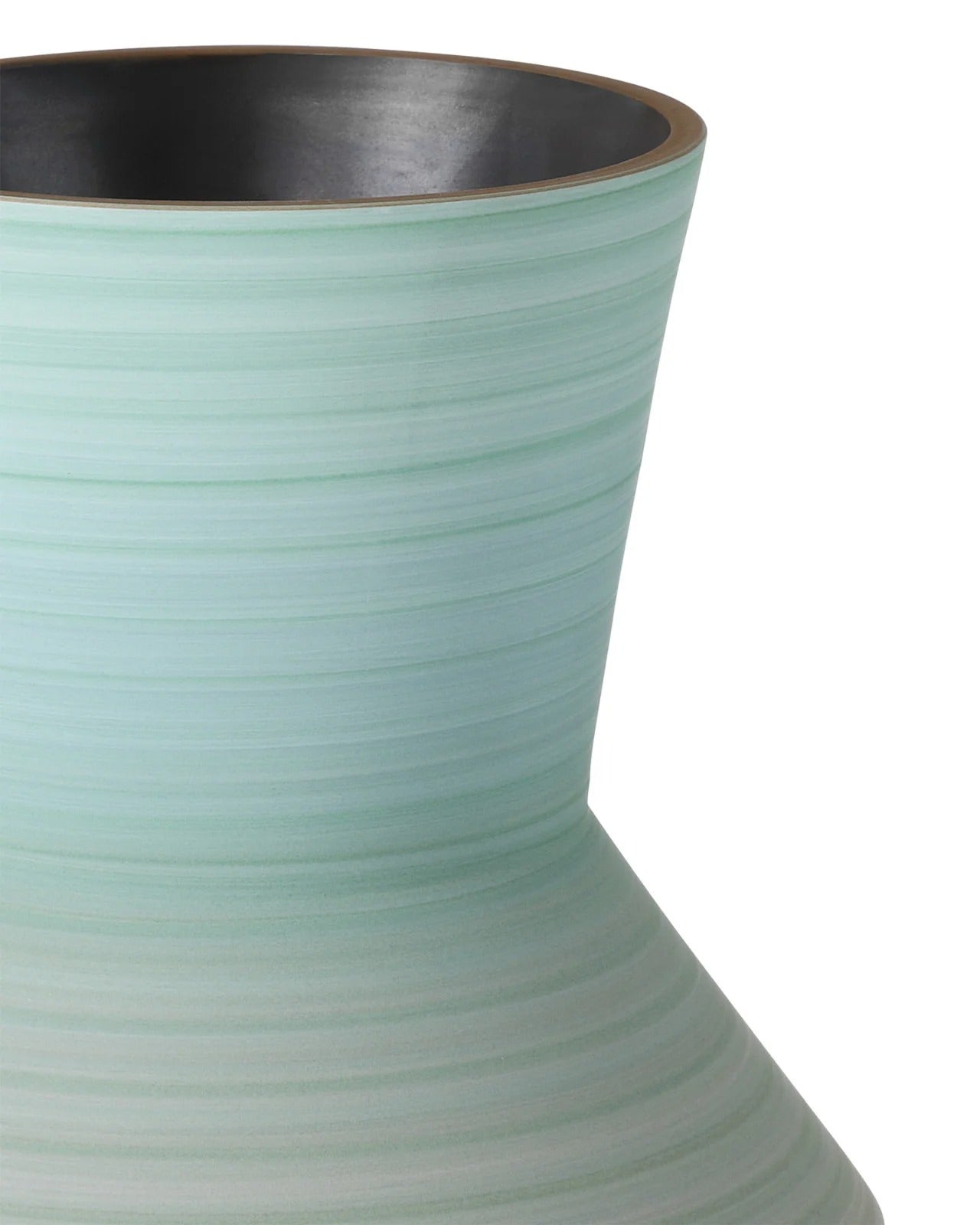 Happy 80's Brown & Pale Blue Vase Set of 2.