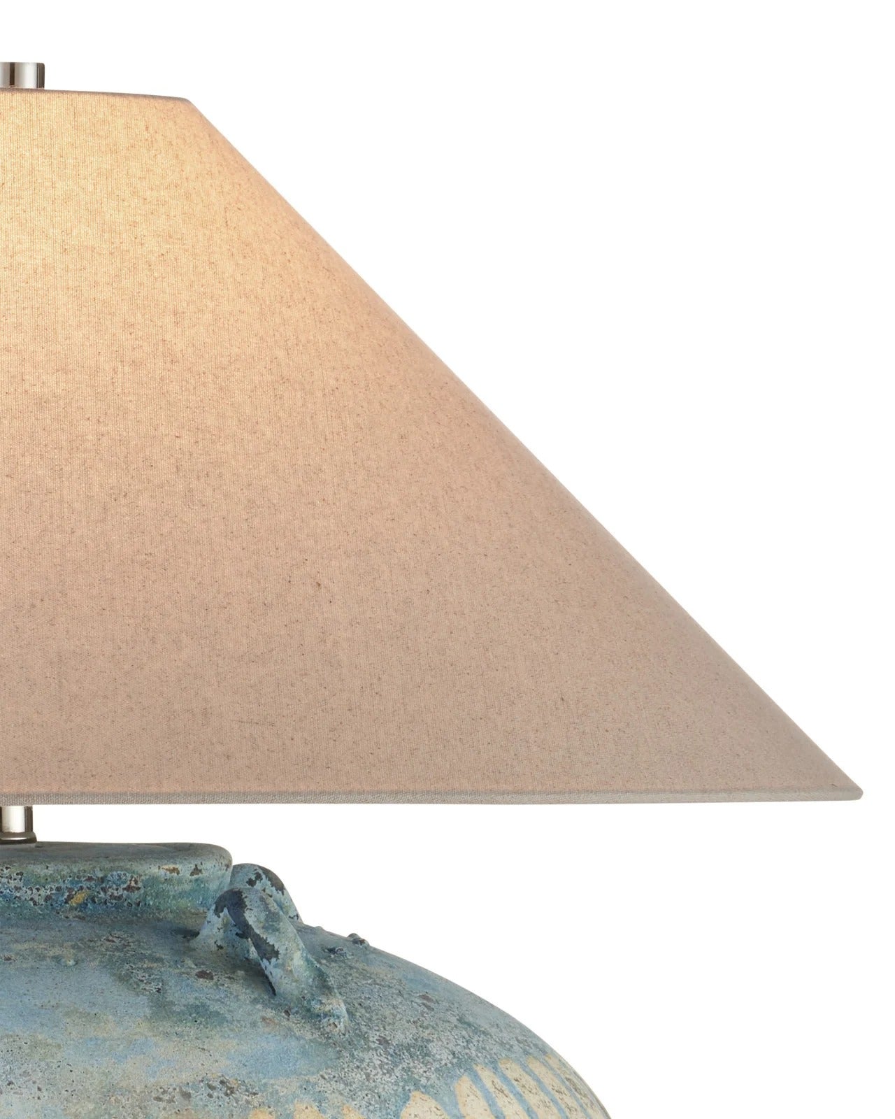 Catania Antique Blue Drip Table Lamp.