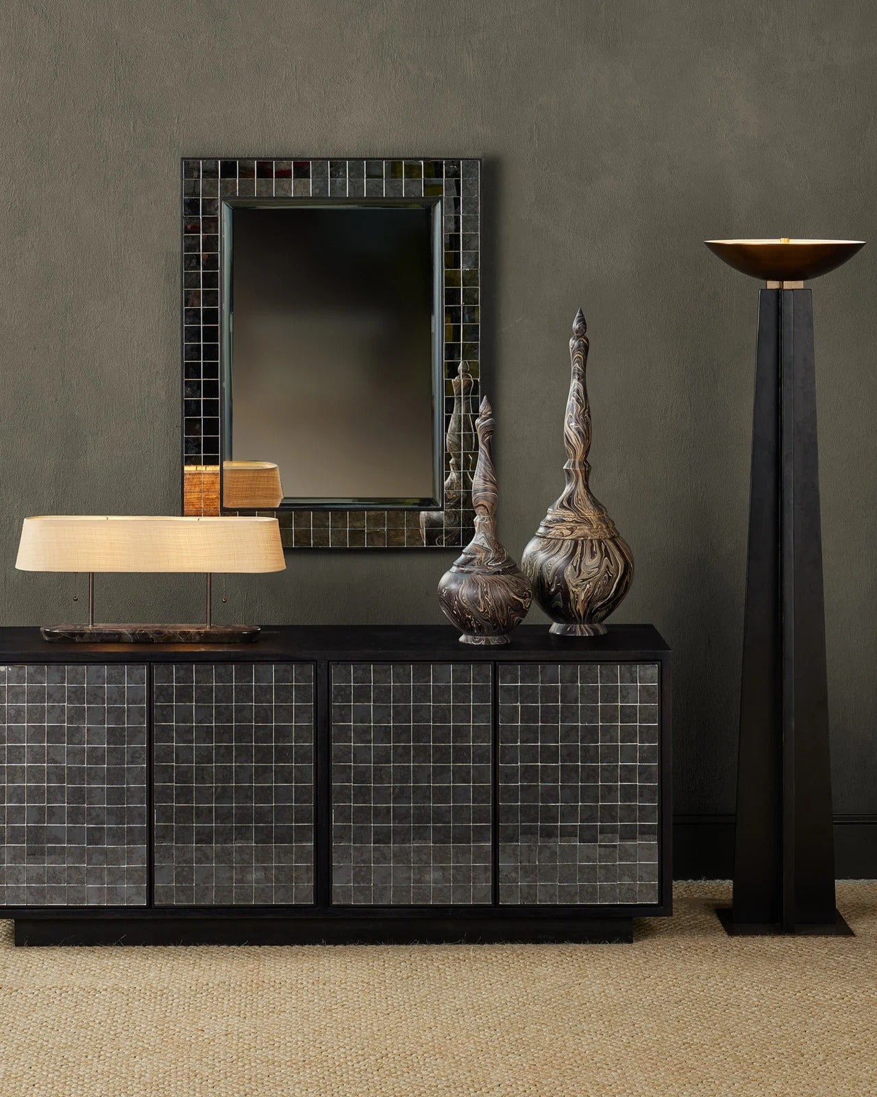 Marbleized Short Turret Box.