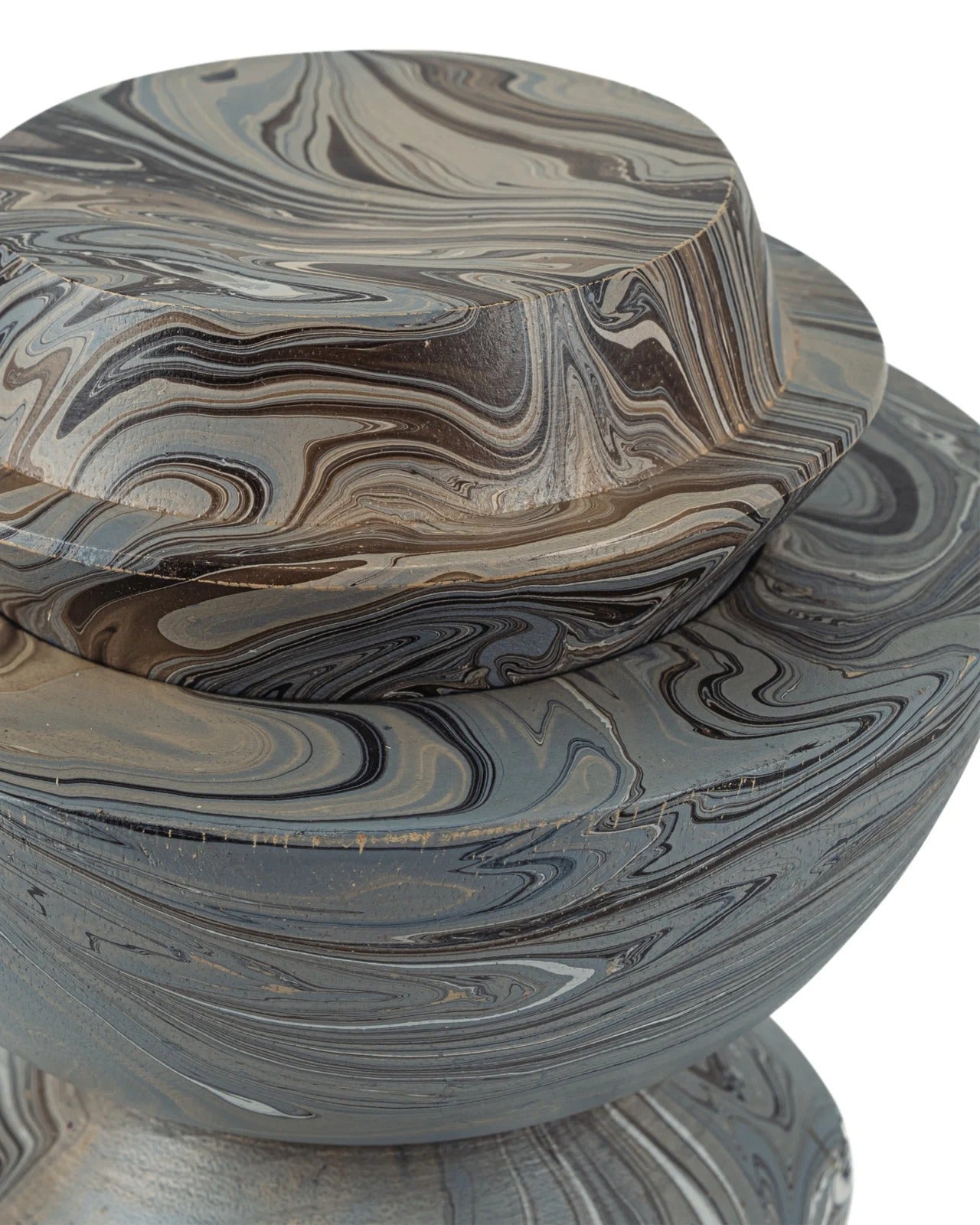 Marbleized Stacking Box Set of 3.