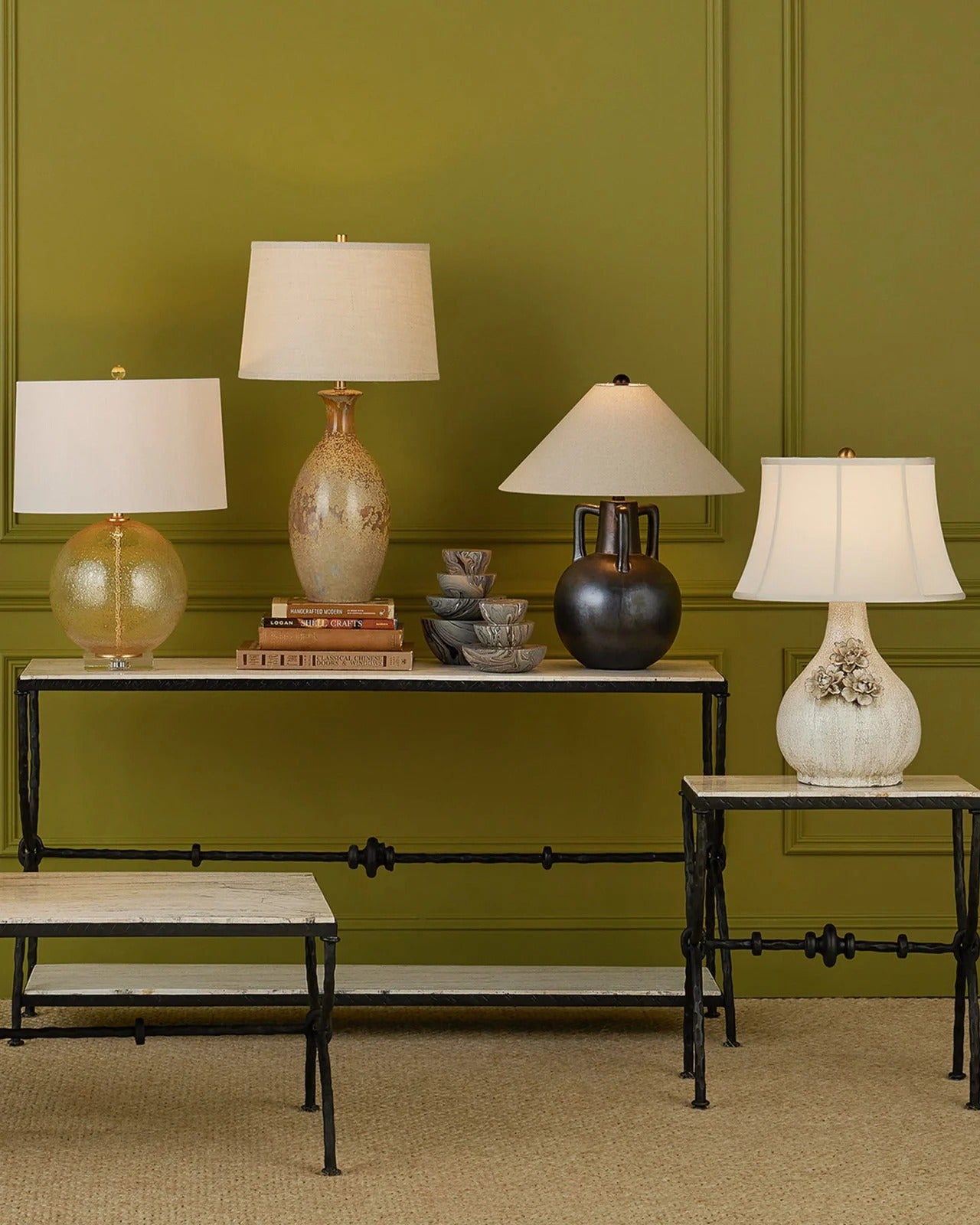 Marbleized Stacking Box Set of 3.