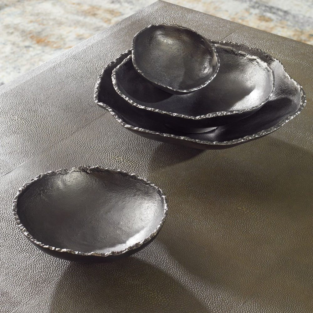 Lucky Coins Outdoor Metal Wall Decor Set of 4 - Nickel.