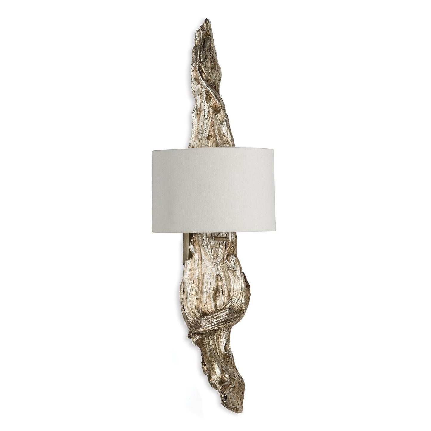 Driftwood Sconce (Ambered Silver Leaf).