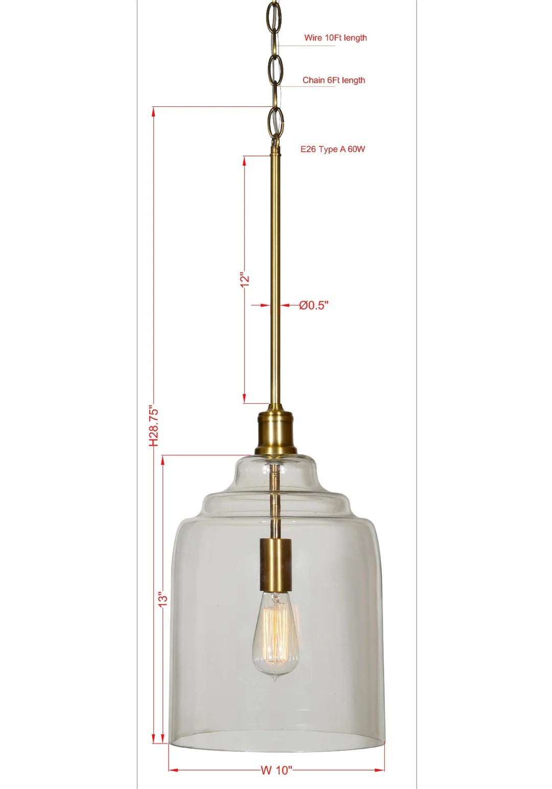 Grafton 1-Light Pendant.