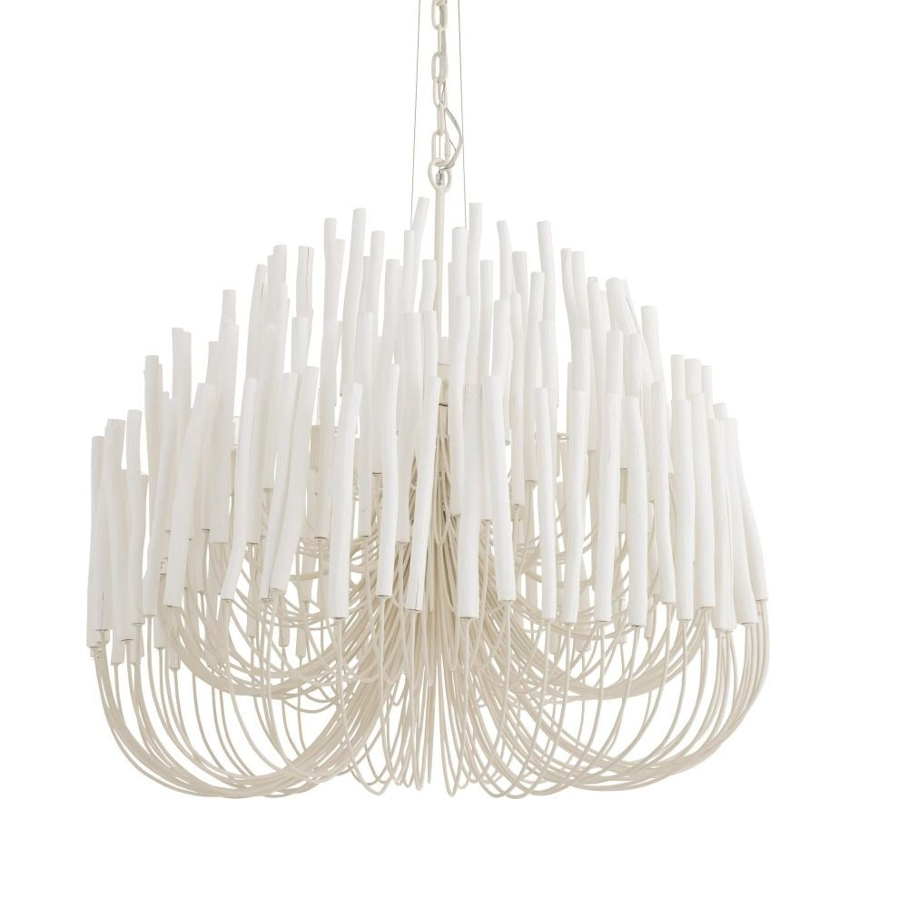 Tilda Large Chandelier - White Wood.