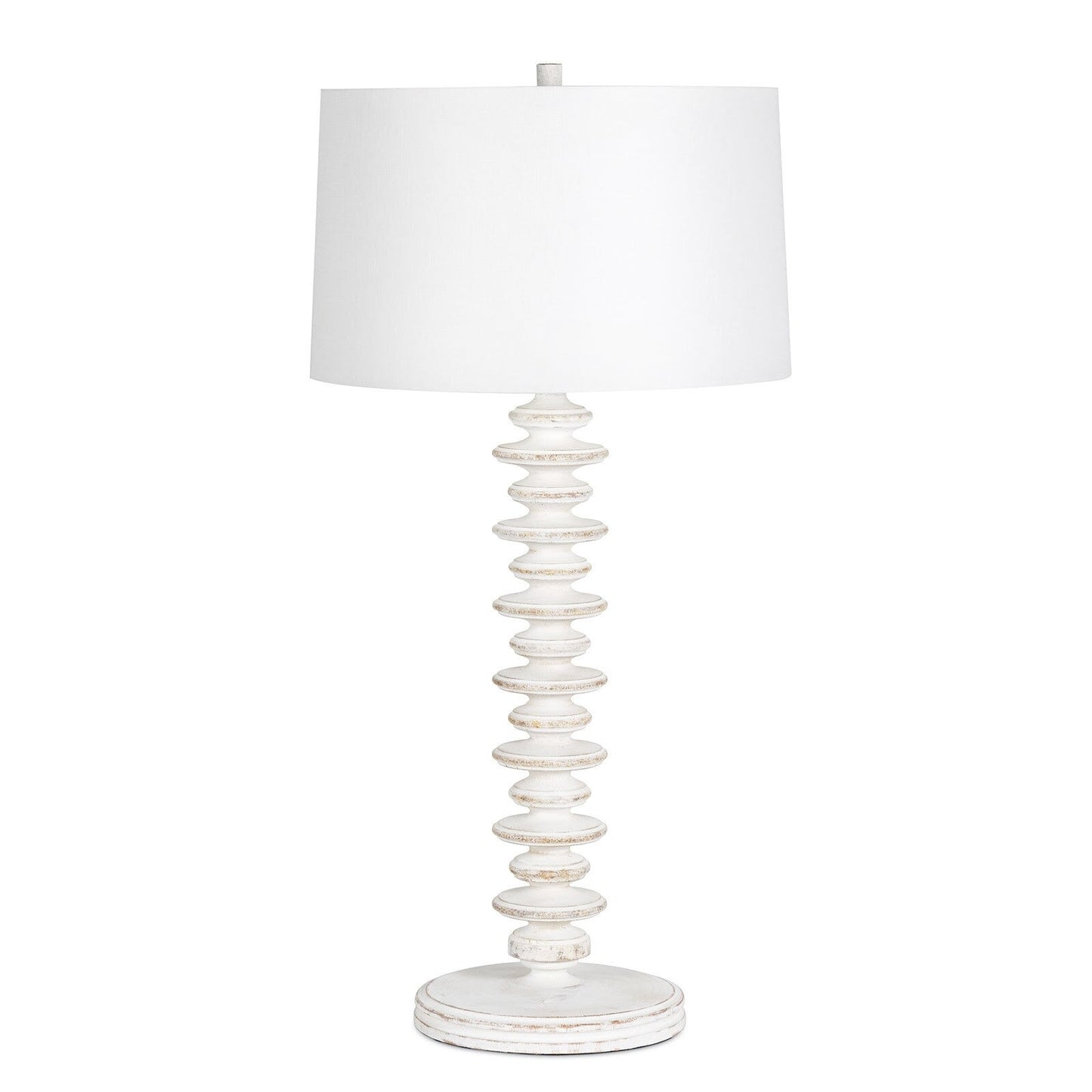 Fishbone Buffet Lamp (White Wash).