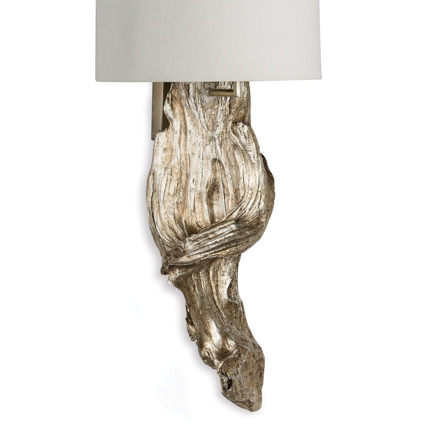 Driftwood Sconce (Ambered Silver Leaf).