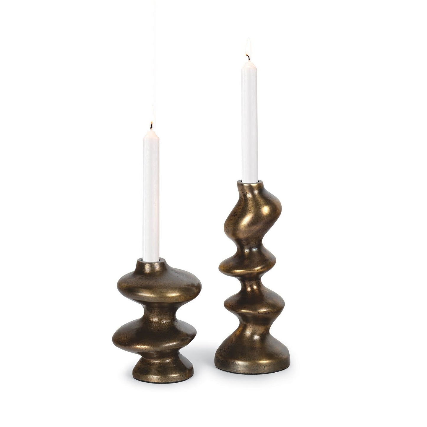 Blobby Candle Set (Brass).