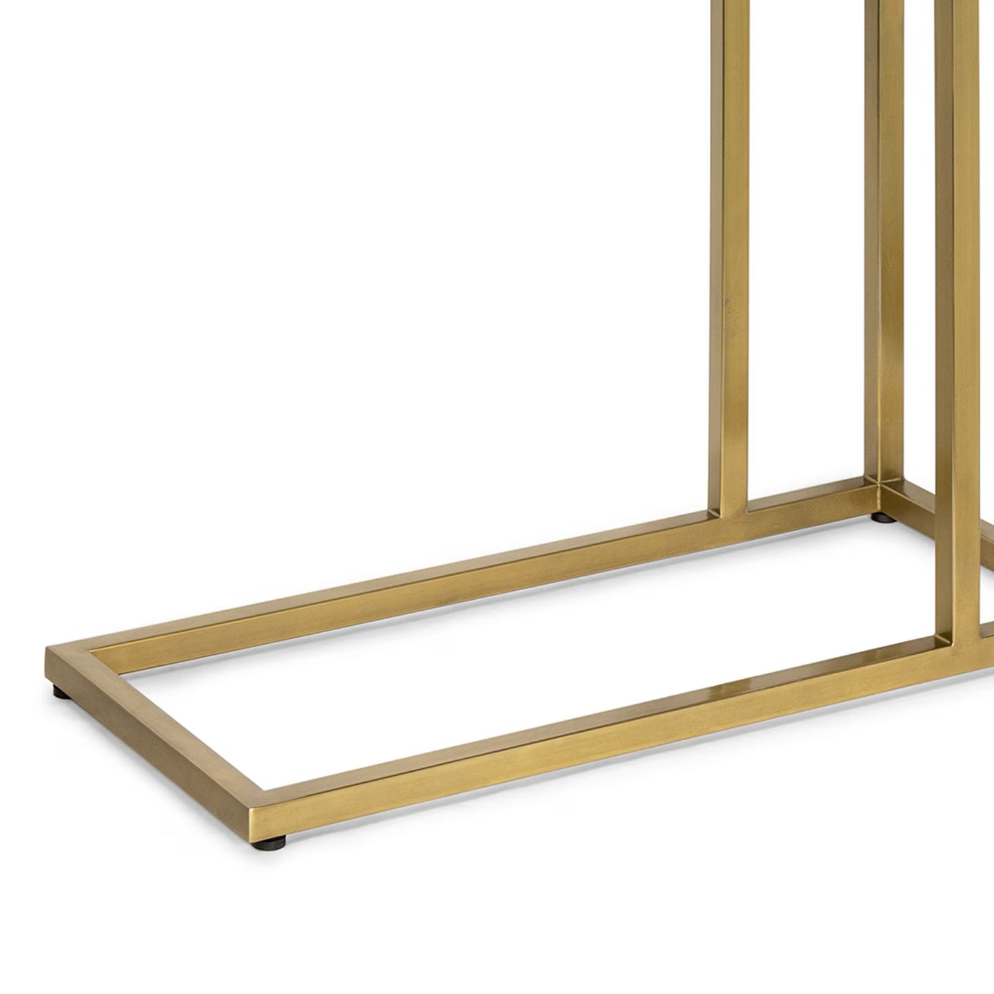 Echelon Sofa Hugger Table (Natural Brass).