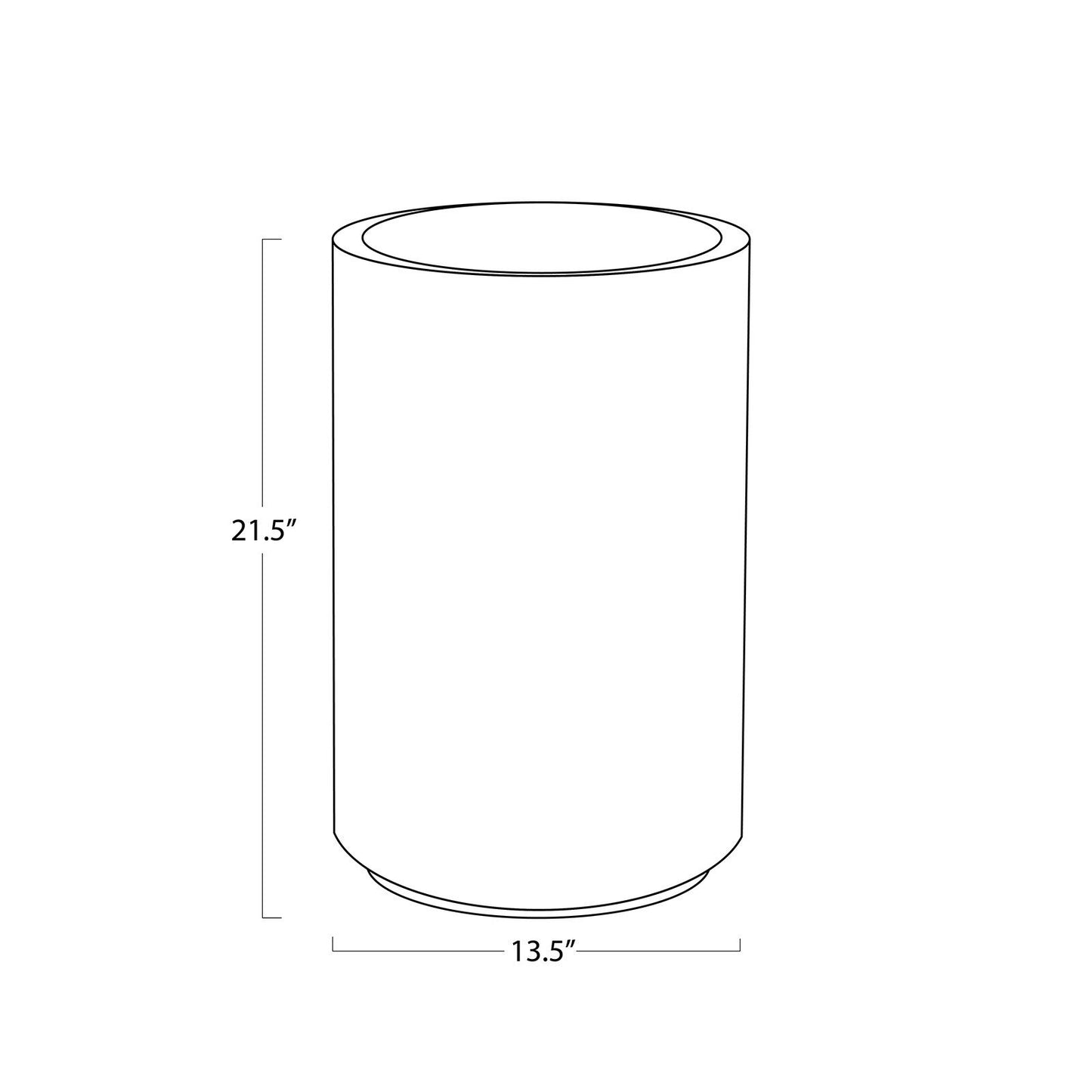 Eli Wood Side Table (Short).