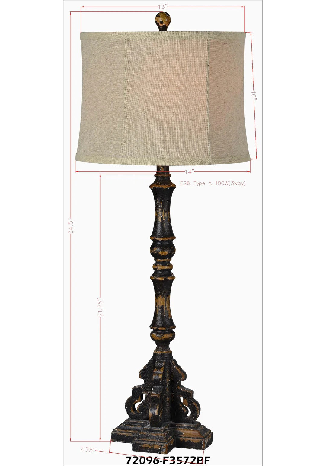 Bridge Buffet Lamp, Set of Two.