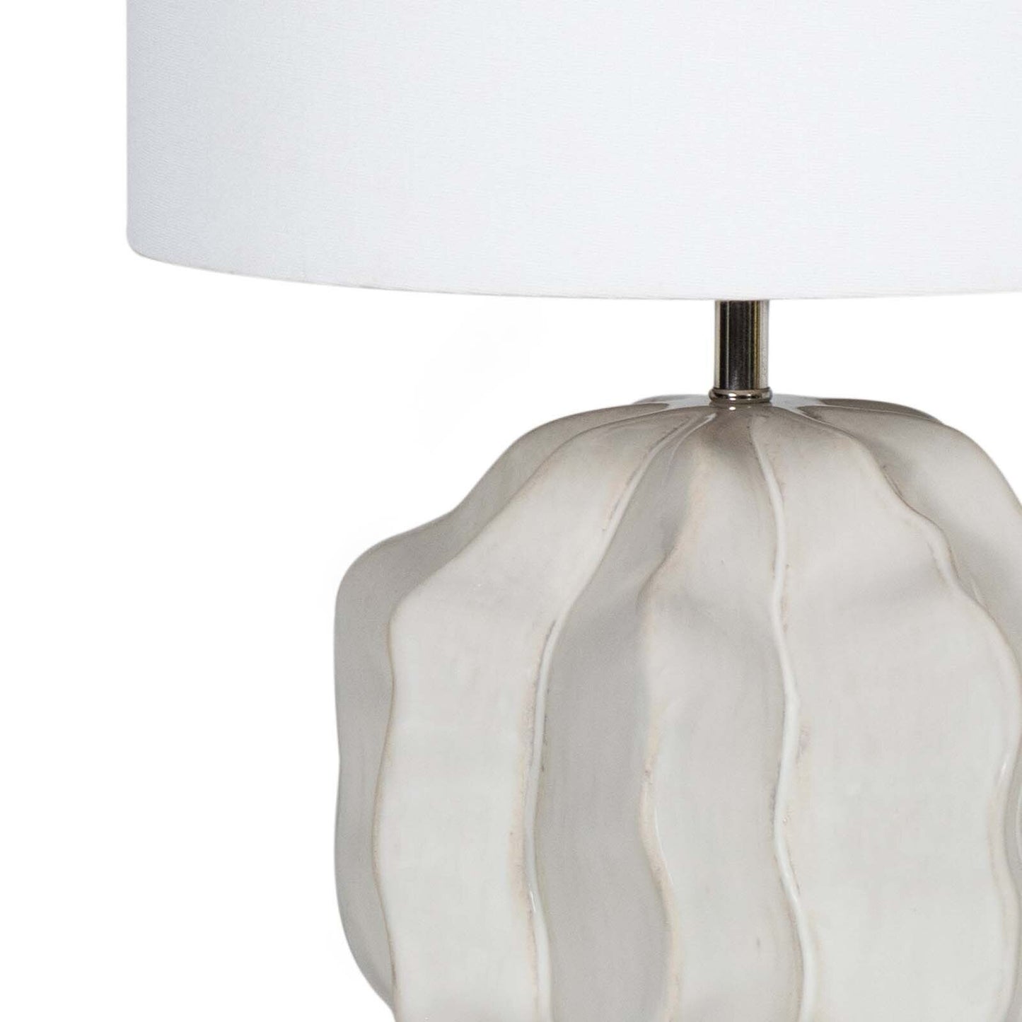 Destin Ceramic Mini Lamp (Ivory).