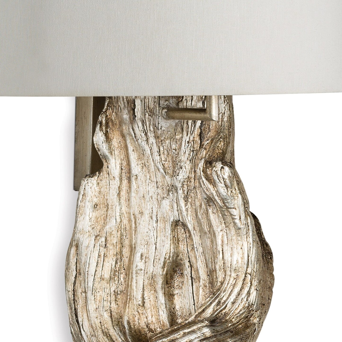 Driftwood Sconce (Ambered Silver Leaf).